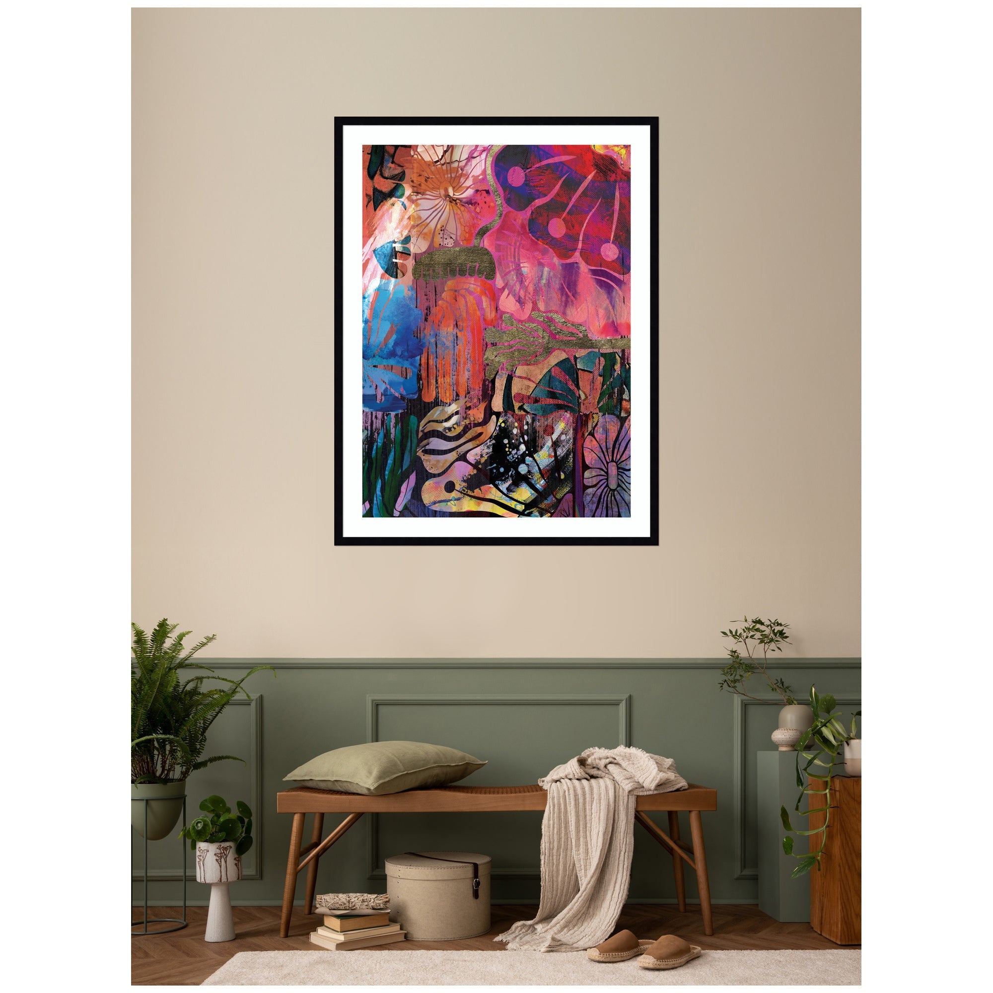 NC Abstract No.
612 by Nikki Chu Framed Wall Art Print
