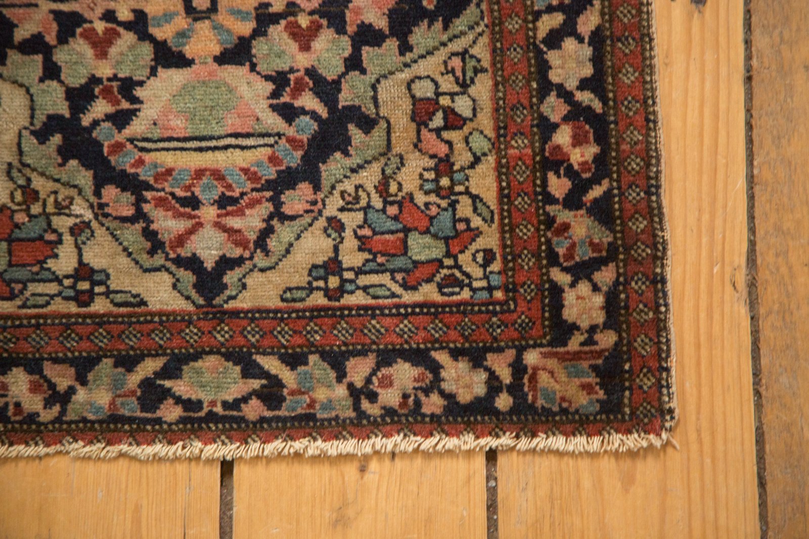 RESERVED 1.5x2 Antique Farahan Sarouk Square Bag Face Rug Mat