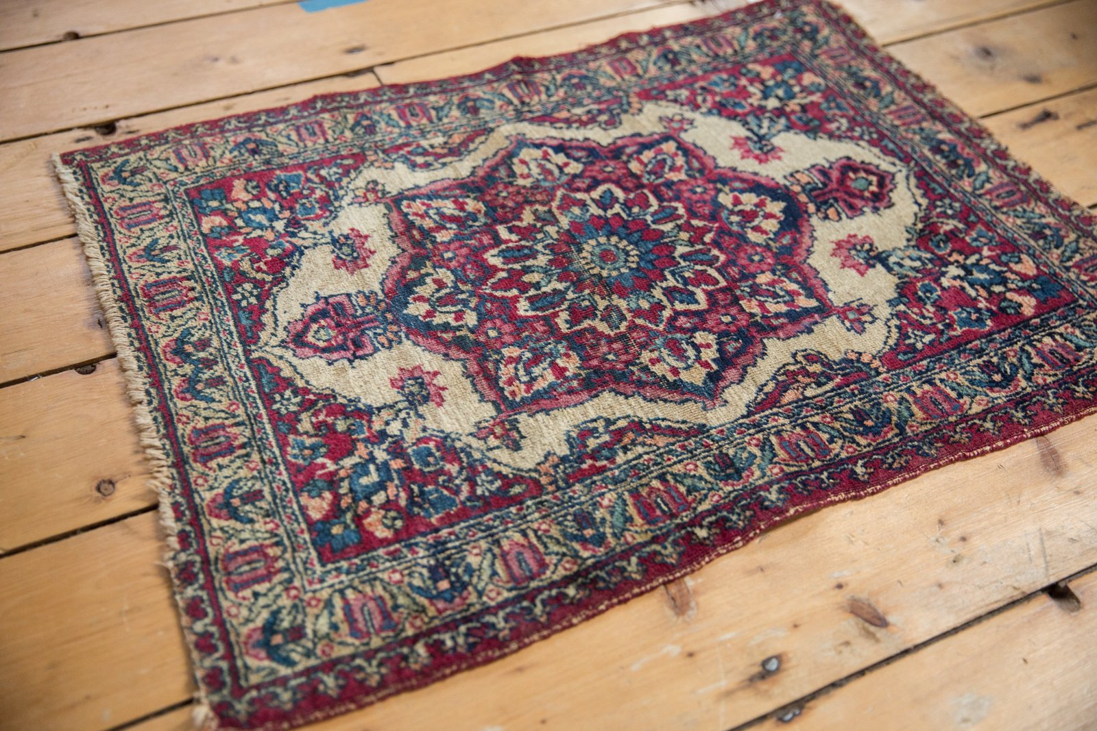 2x2.5 Antique Kermanshah Square Rug Mat by Old New House® - product image 6 for Resin Society