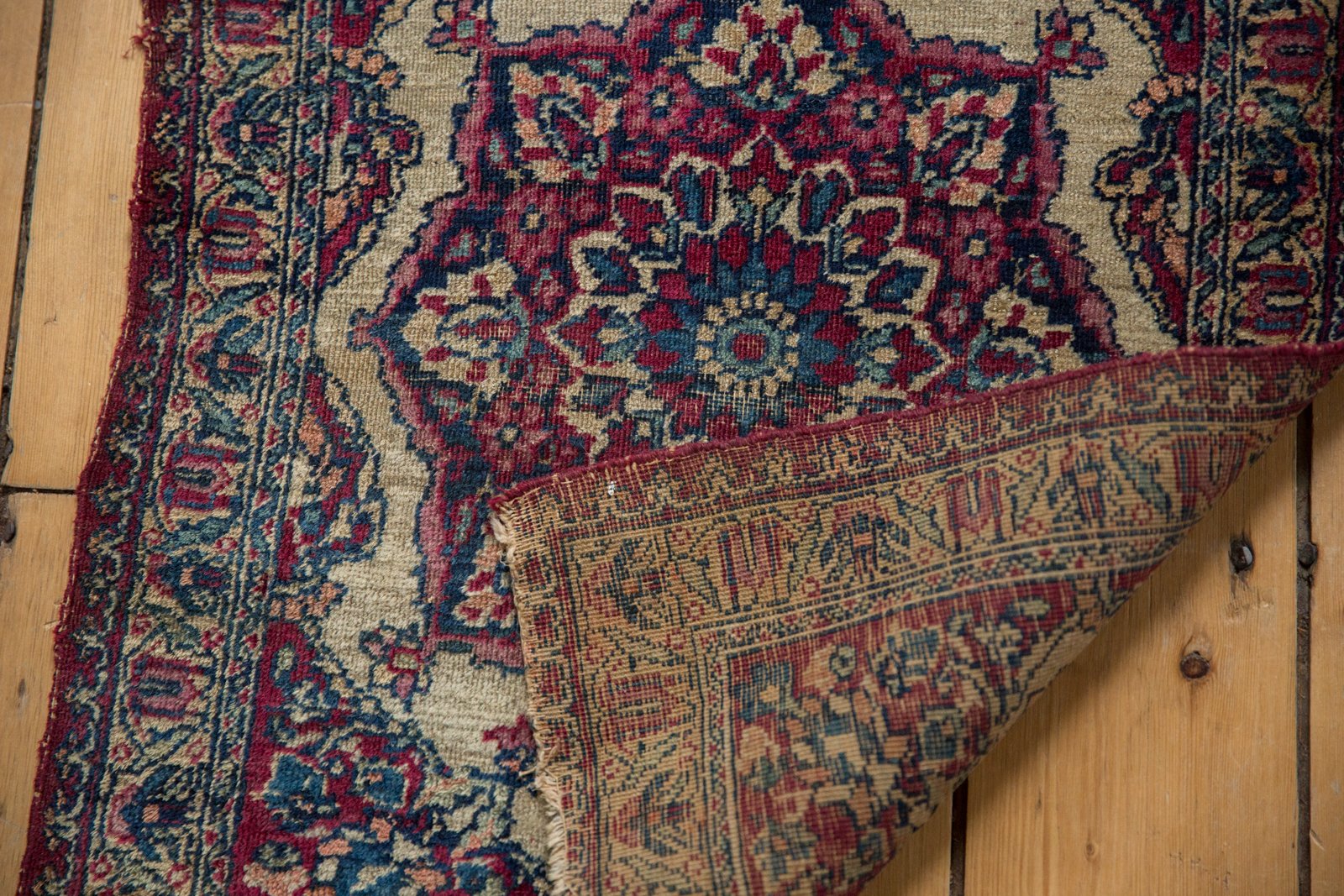 2x2.5 Antique Kermanshah Square Rug Mat by Old New House® - product image 8 for Resin Society