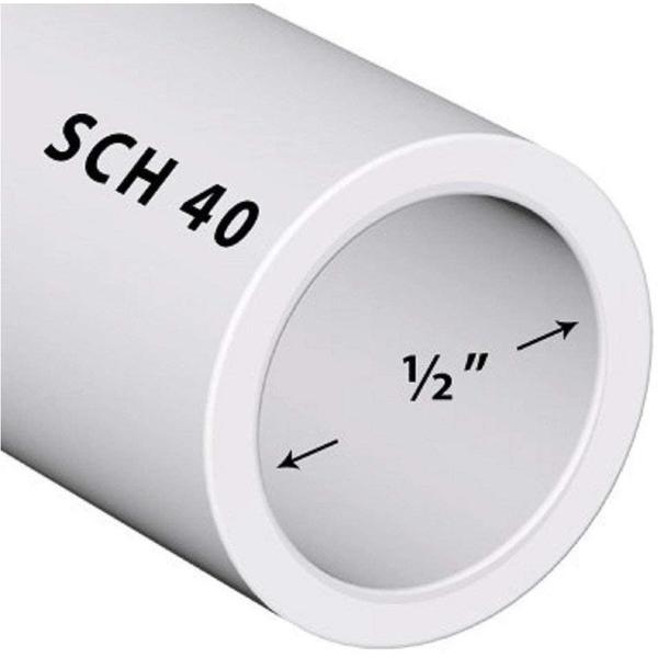 VENTRAL Schedule 40 PVC Pipe - 1/2 in. by VELOCITY® - product image 3 for Resin Society