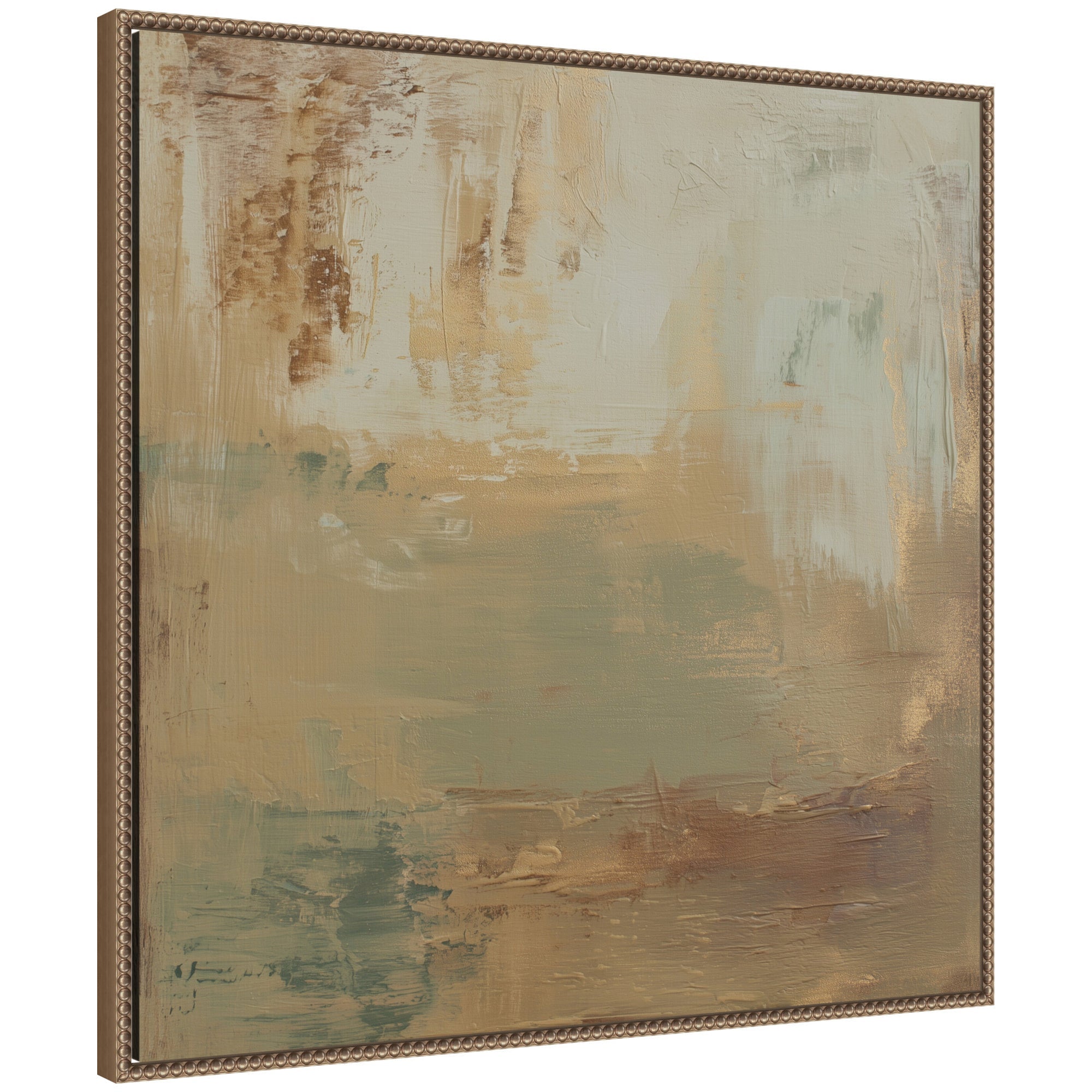 Sage Horizon No.
3 by Amy Lighthall displayed in Sylvie Beaded Dark Gold frame