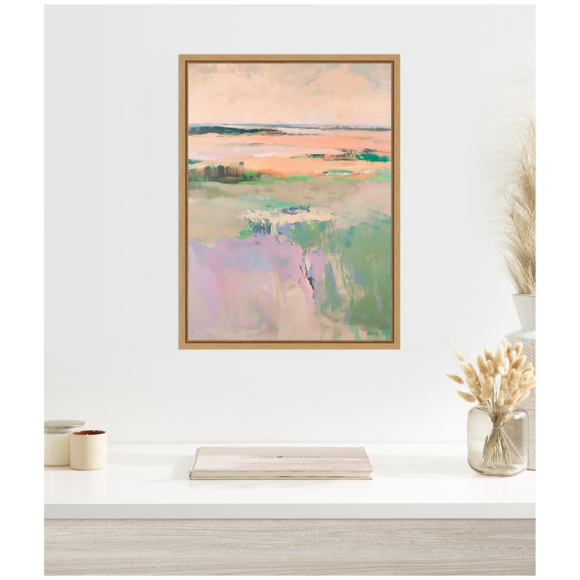 Sylvie Pastel Horizon II Framed Canvas