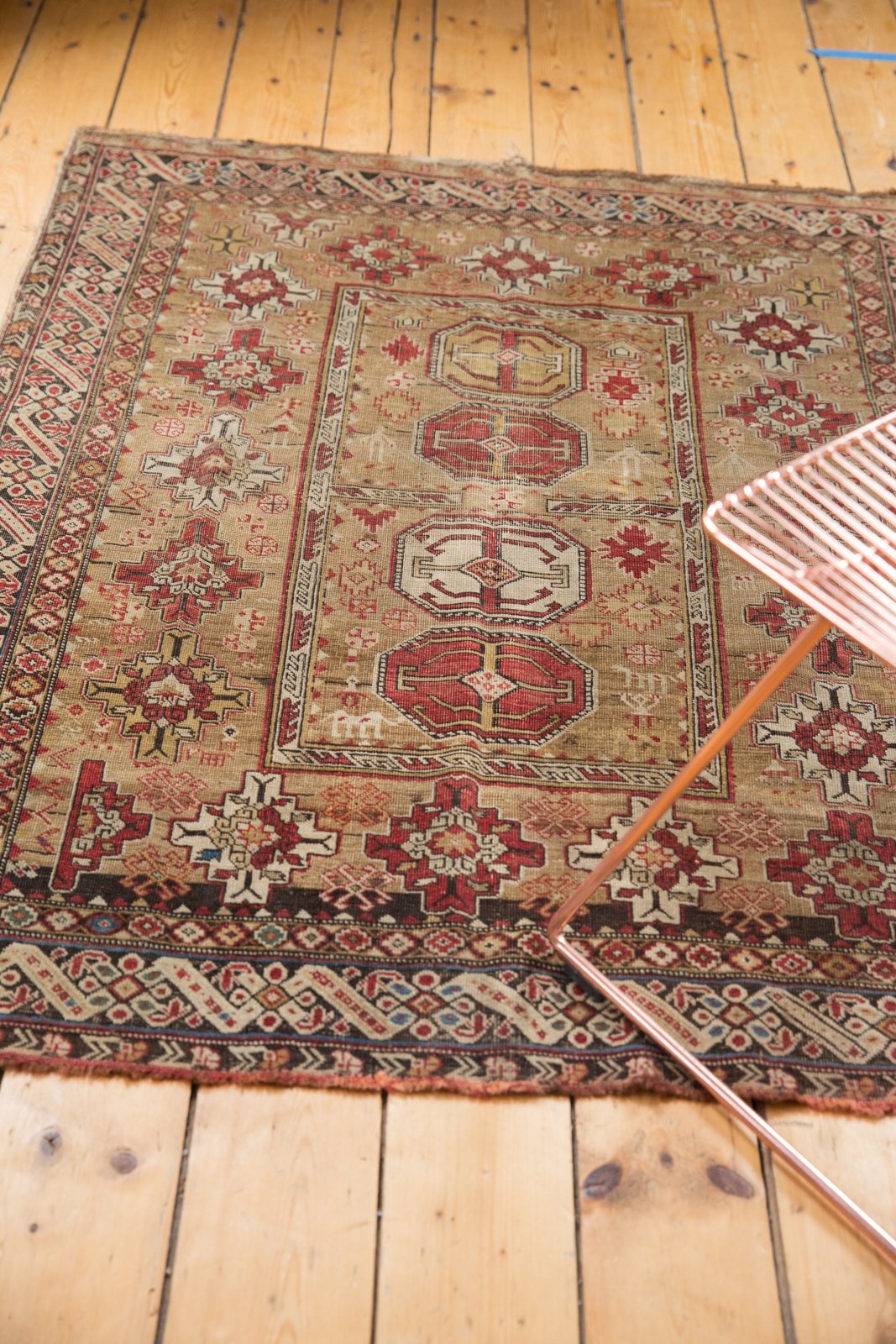 4x4.5 Antique Caucasian Square Rug by Old New House® - product image 11 for Resin Society