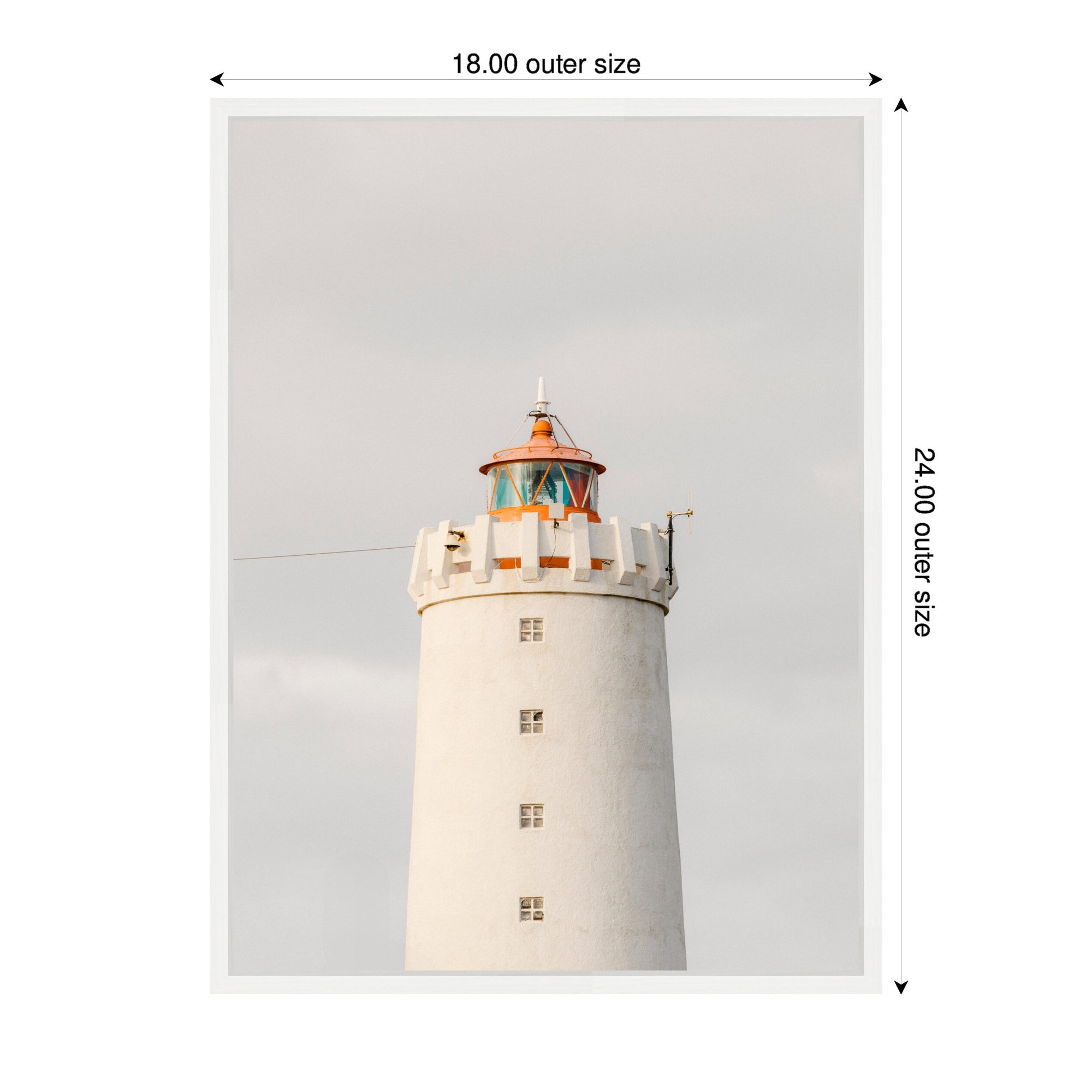 Sylvie Grotta Lighthouse Iceland Framed Canvas by Crystal Lynn Collins