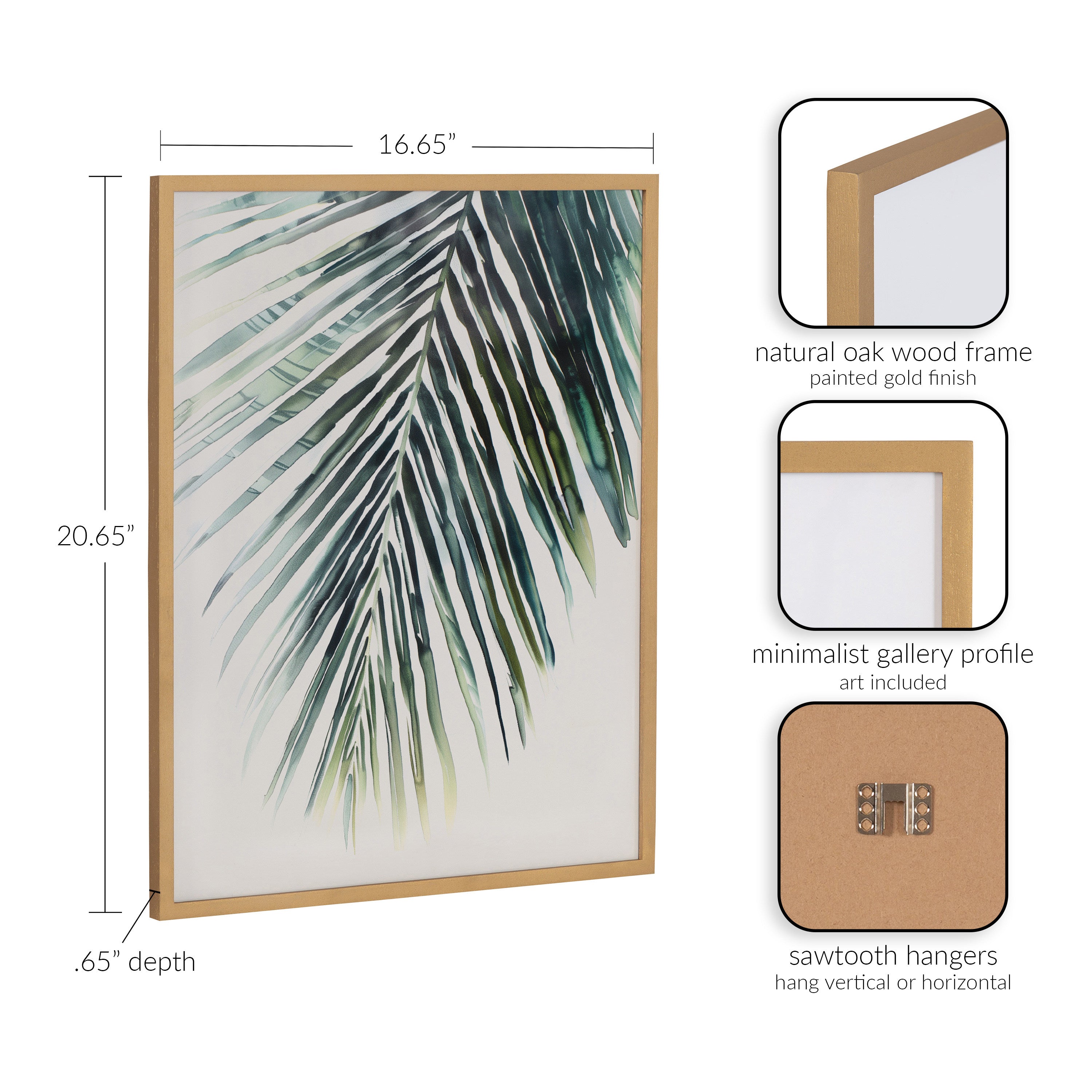 Gallery Tropical Modern Botanical Palm Print
