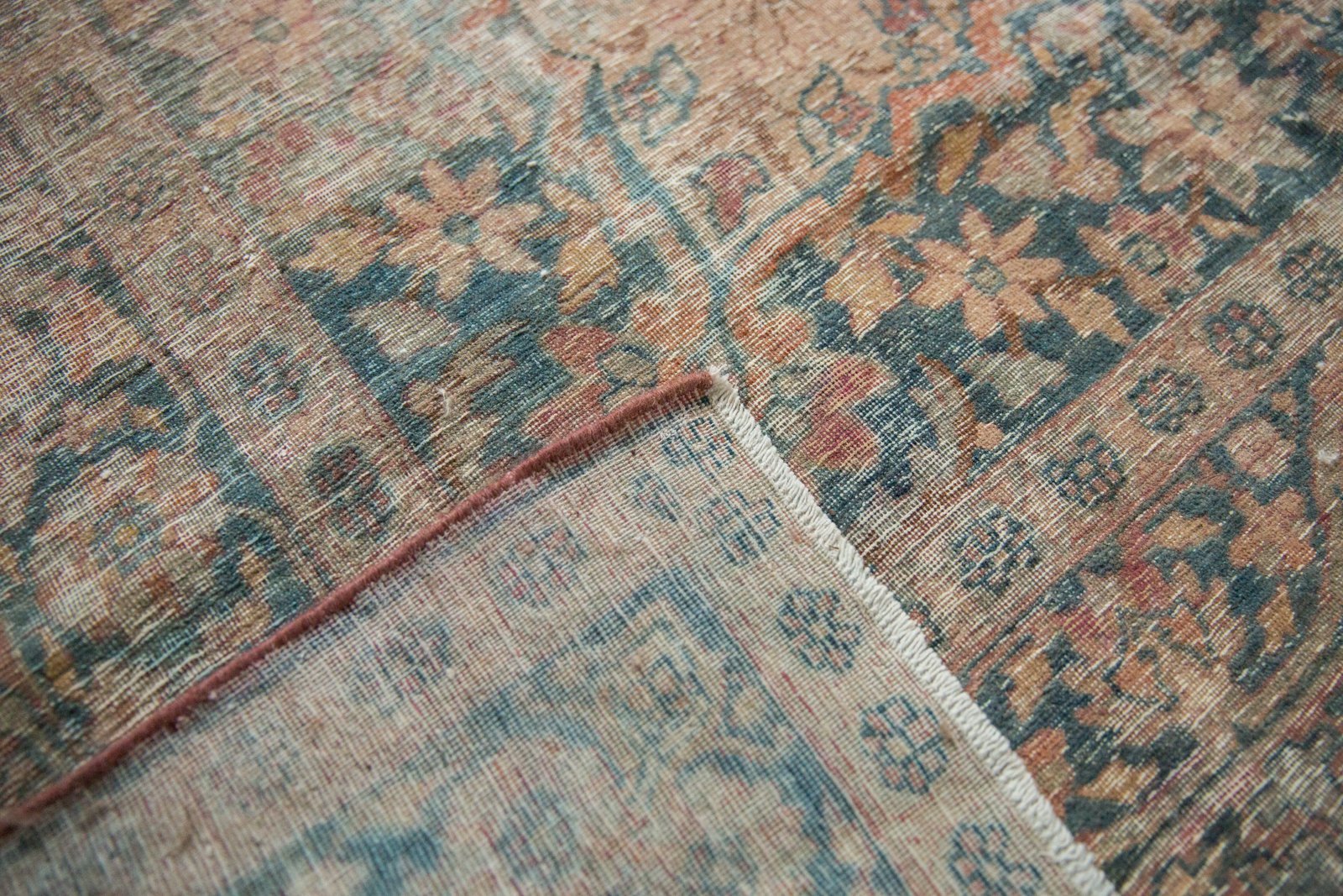 12x18.5 Antique Distressed Kermanshah Carpet by Old New House® - product image 7 for Resin Society