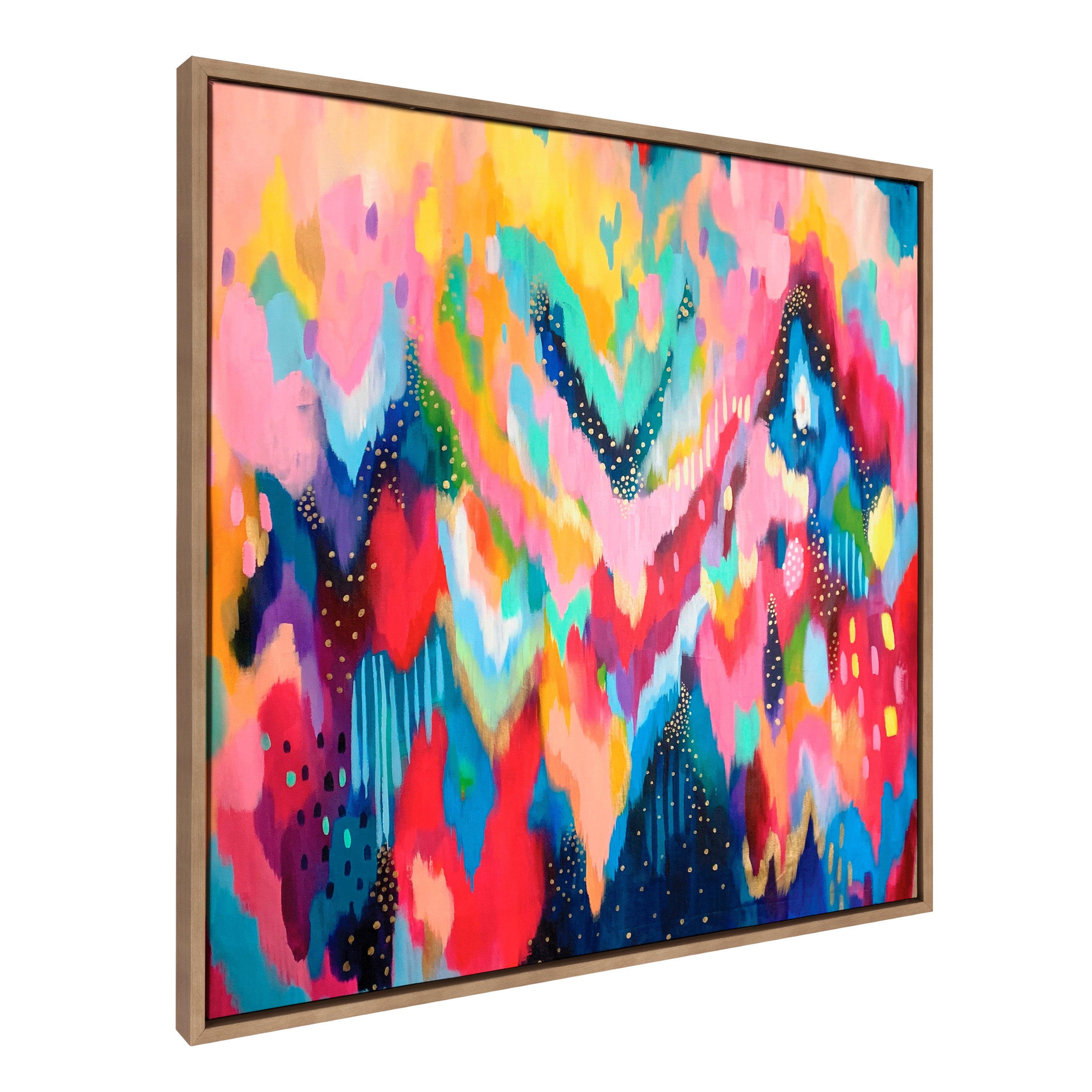 Sylvie EV Brushstroke 100 Framed Canvas by kateandlaurel - product image 14 for Resin Society