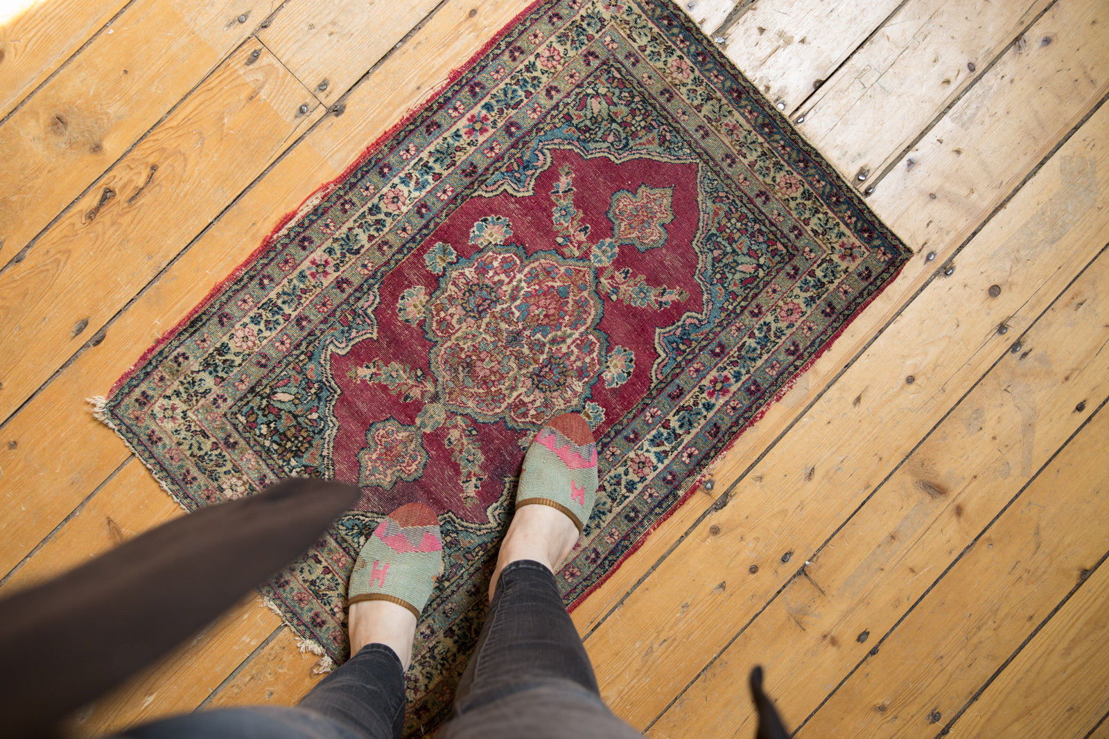 2x3 Antique Kerman Rug Mat