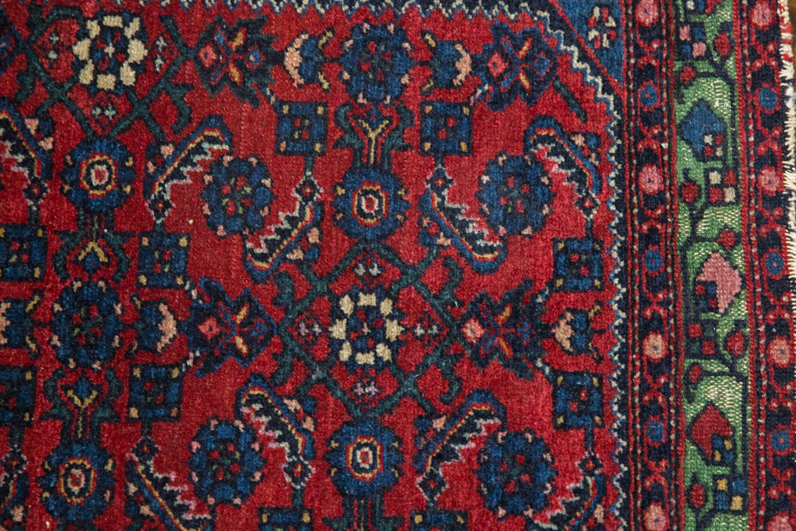 2x2.5 Antique Fine Hamadan Square Rug Mat by Old New House® - product image 3 for Resin Society