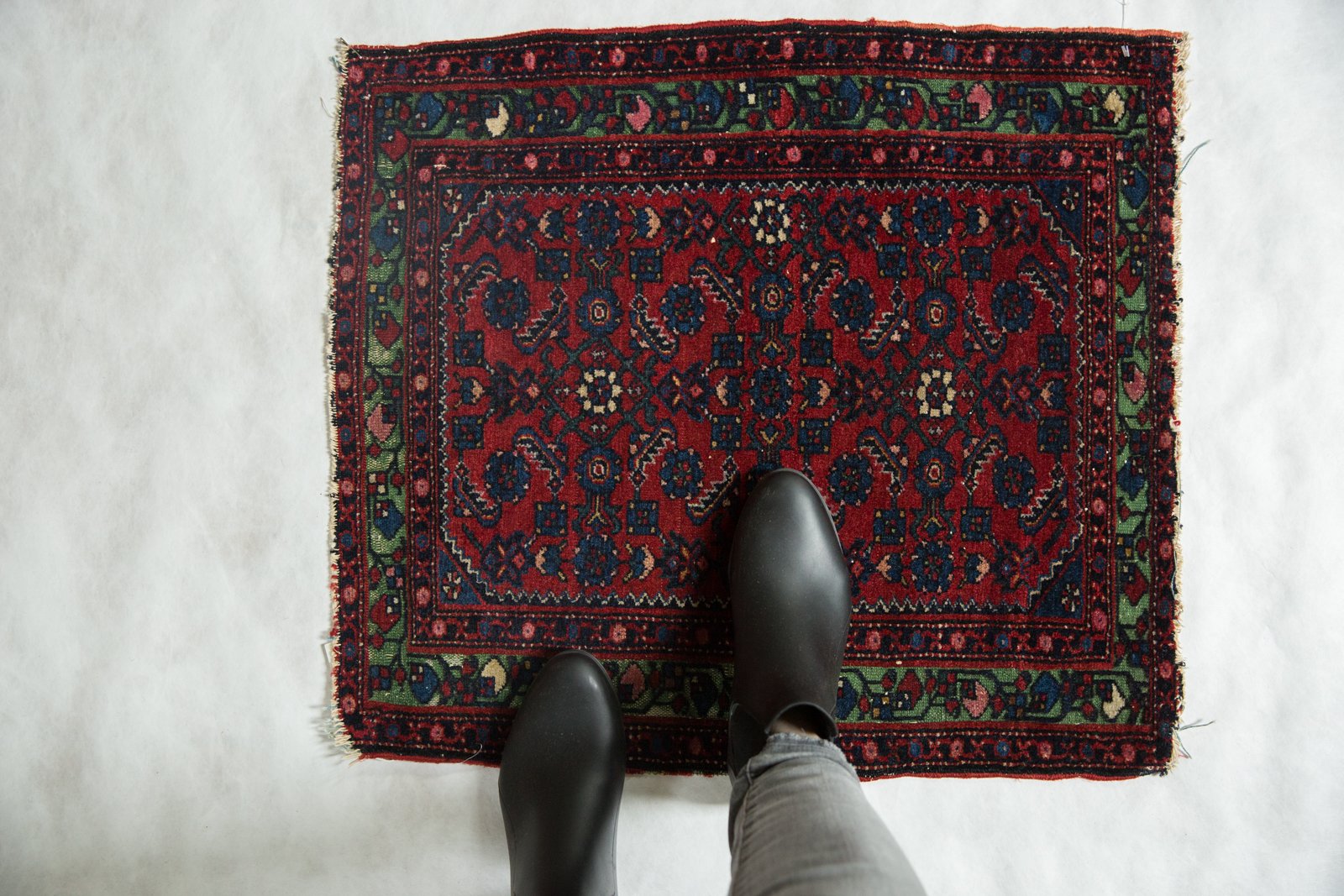 2x2.5 Antique Fine Hamadan Square Rug Mat by Old New House® - product image 2 for Resin Society