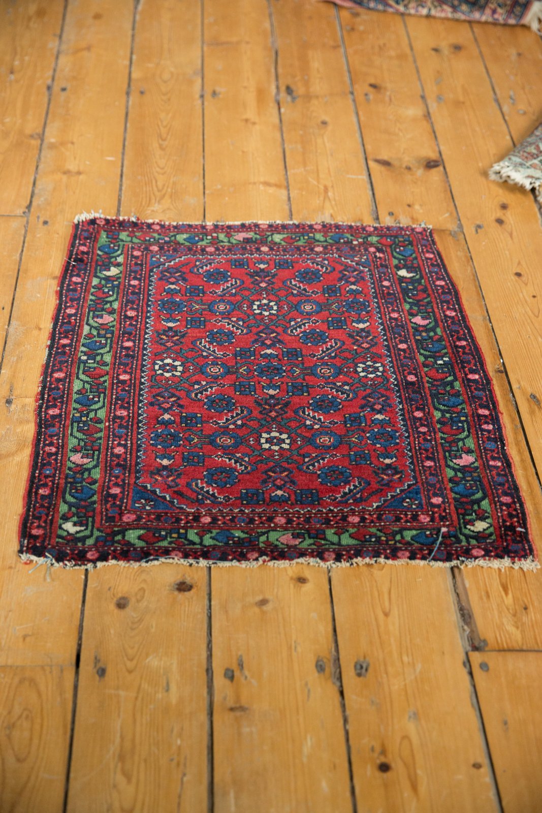 2x2.5 Antique Fine Hamadan Square Rug Mat by Old New House® - product image 7 for Resin Society