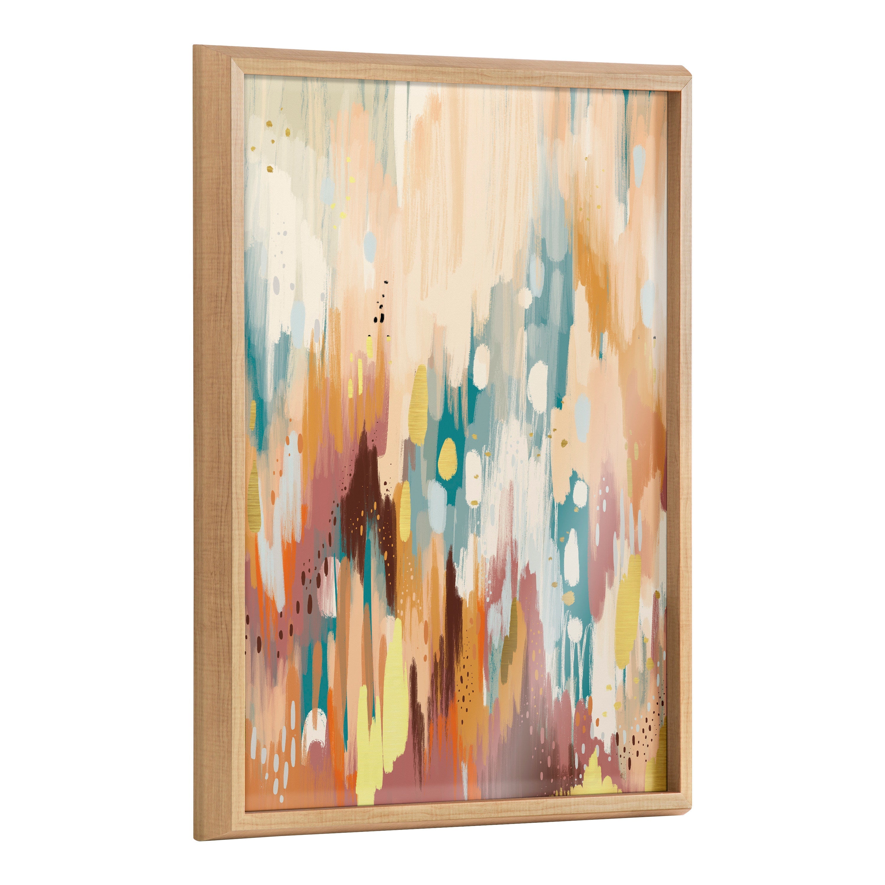 Blake Brushstroke 133 Framed Printed Glass by kateandlaurel - product image 20 for Resin Society
