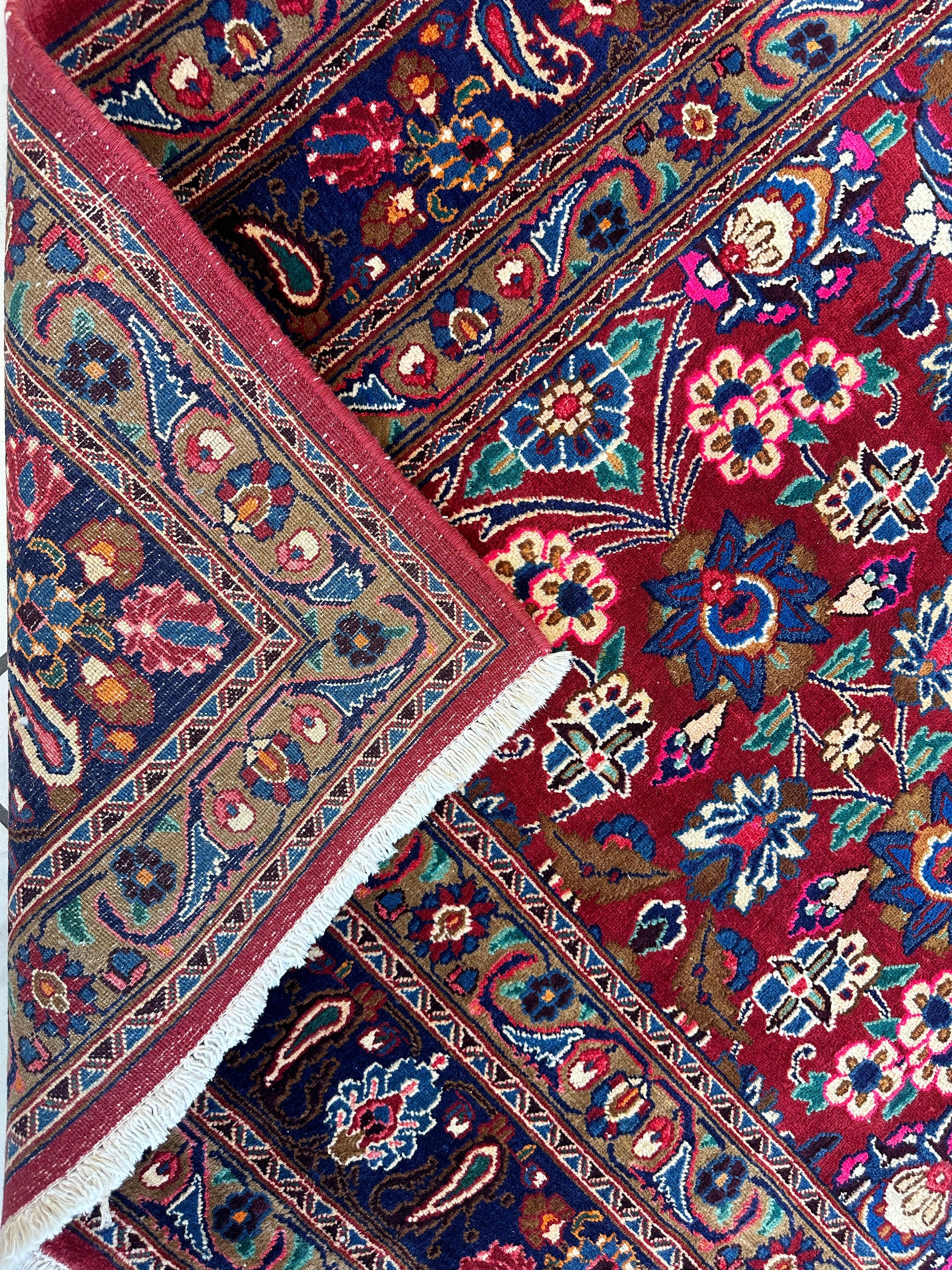 Persian Mashhad I Fine Allover Rug Wool 7 x 10 by Rugistan - product image 15 for Resin Society