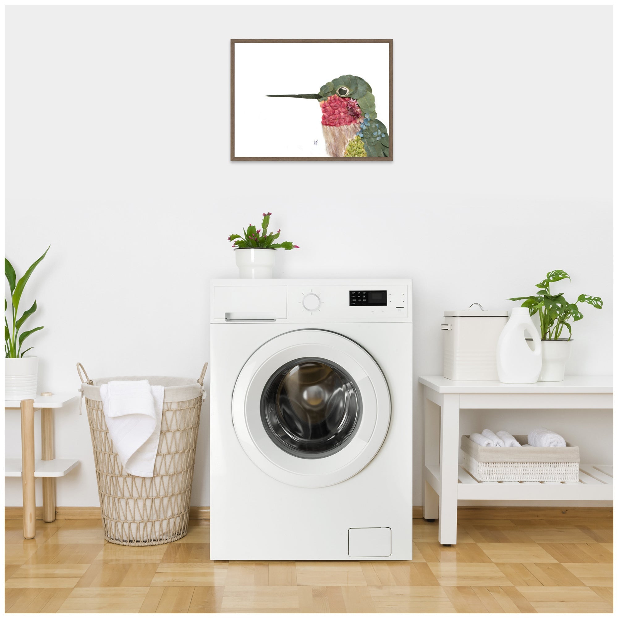 Hummingbird by Madeline Jeppesen Framed Canvas Wall Art Print