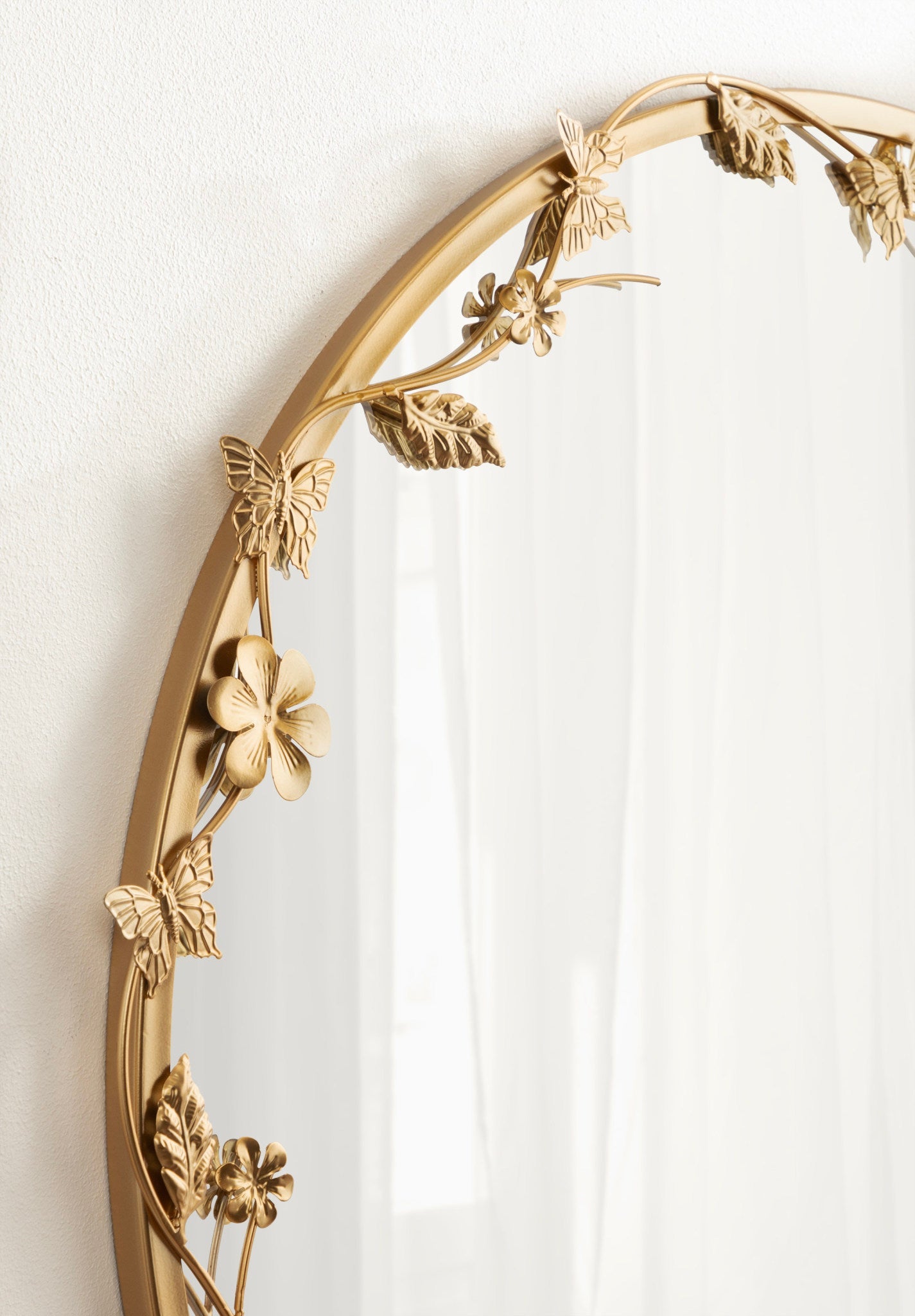 Rosella Floral Wall Mirror Metal