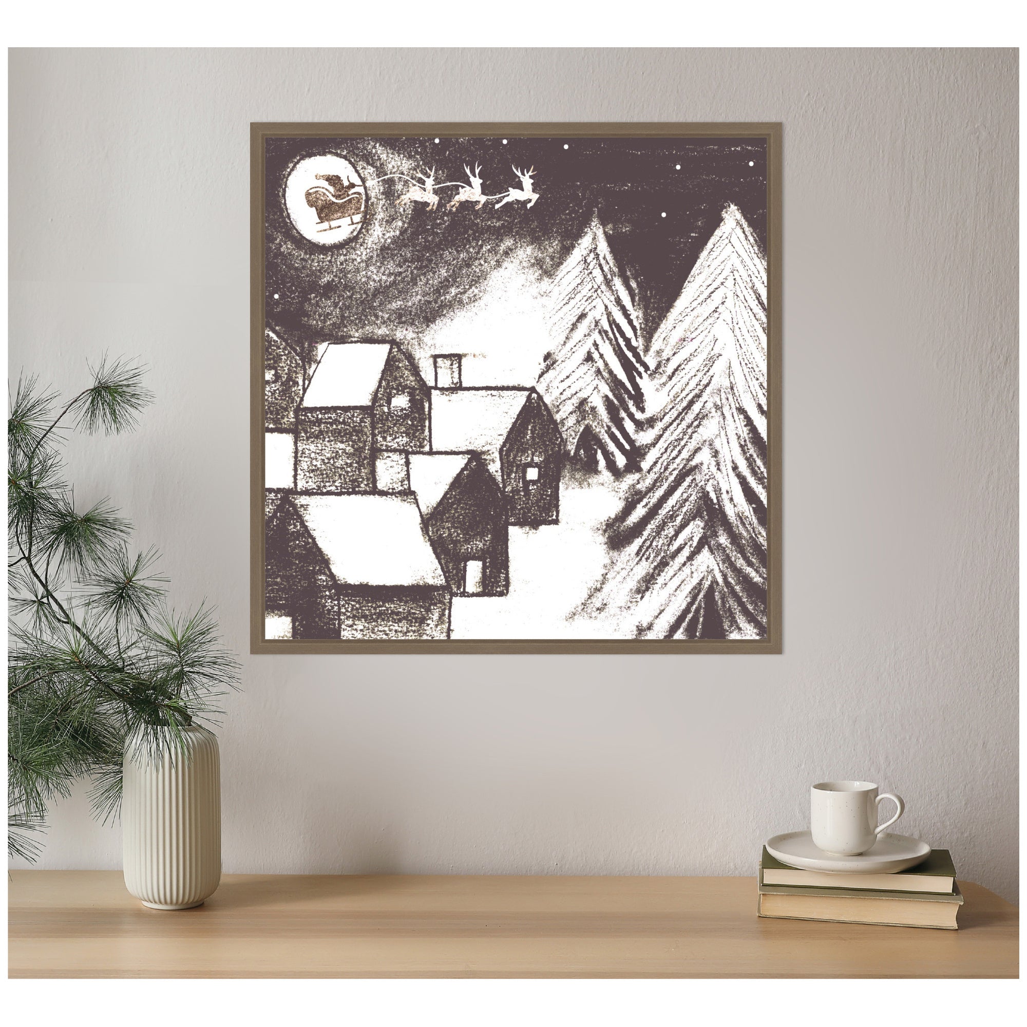 Sylvie Framed Canvas Magical Night by Teju Reval
