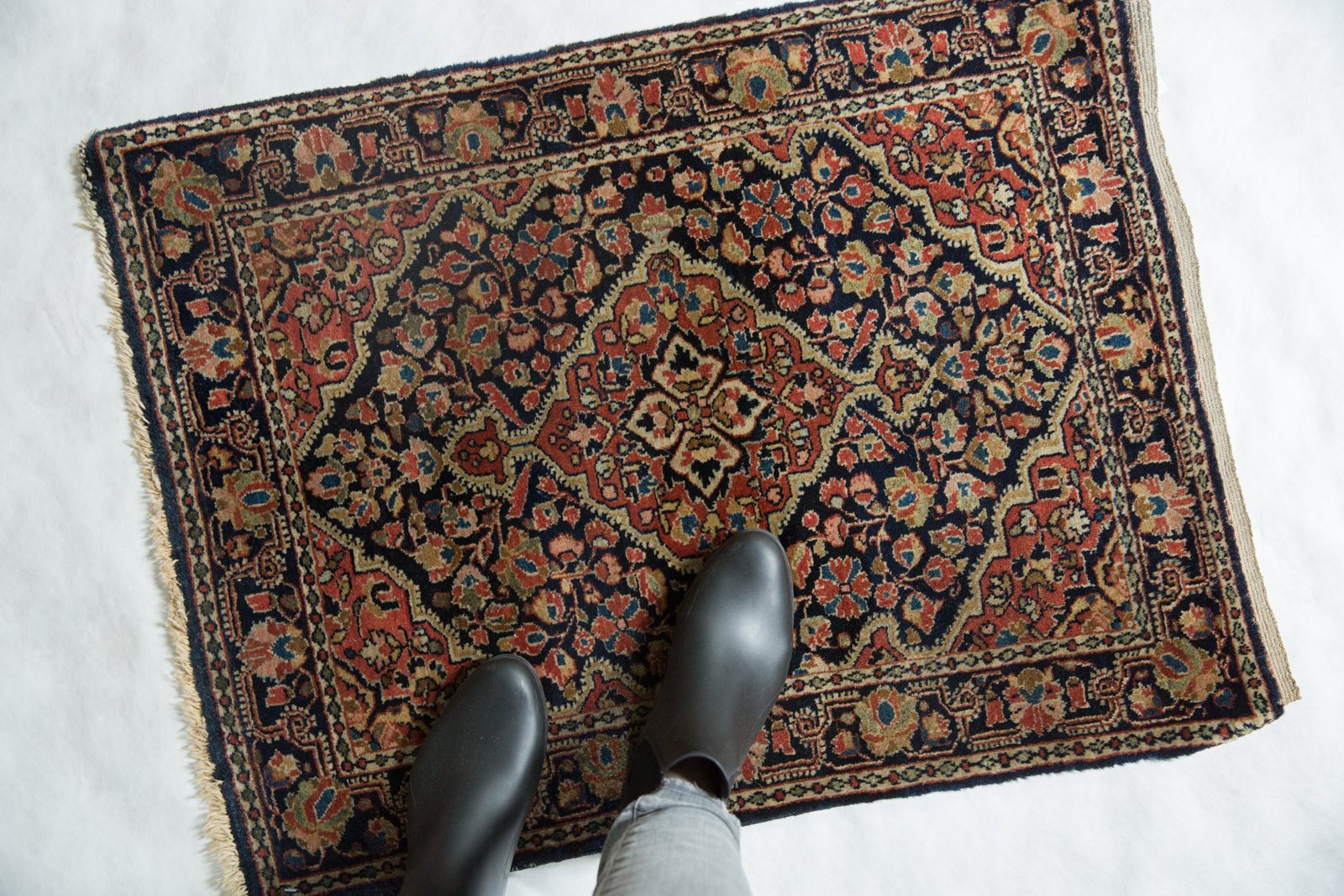 2x3 Vintage Fine Sarouk Rug Mat by Old New House® - product image 2 for Resin Society