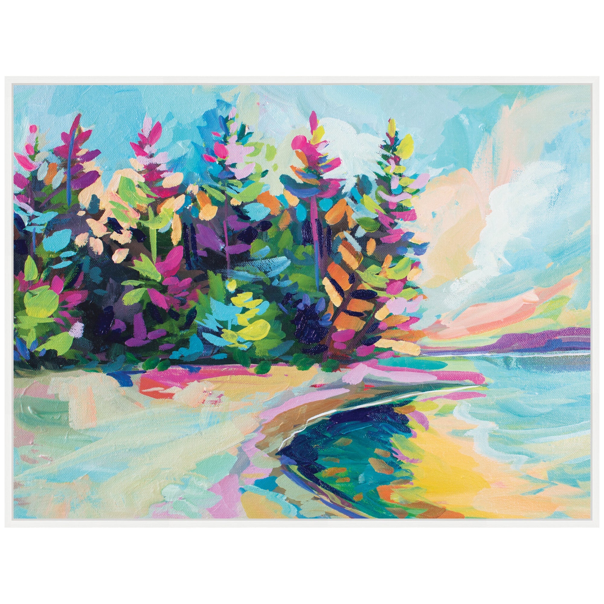 Sylvie Saturday In Door County Framed Canvas by Rachel Christopoulos