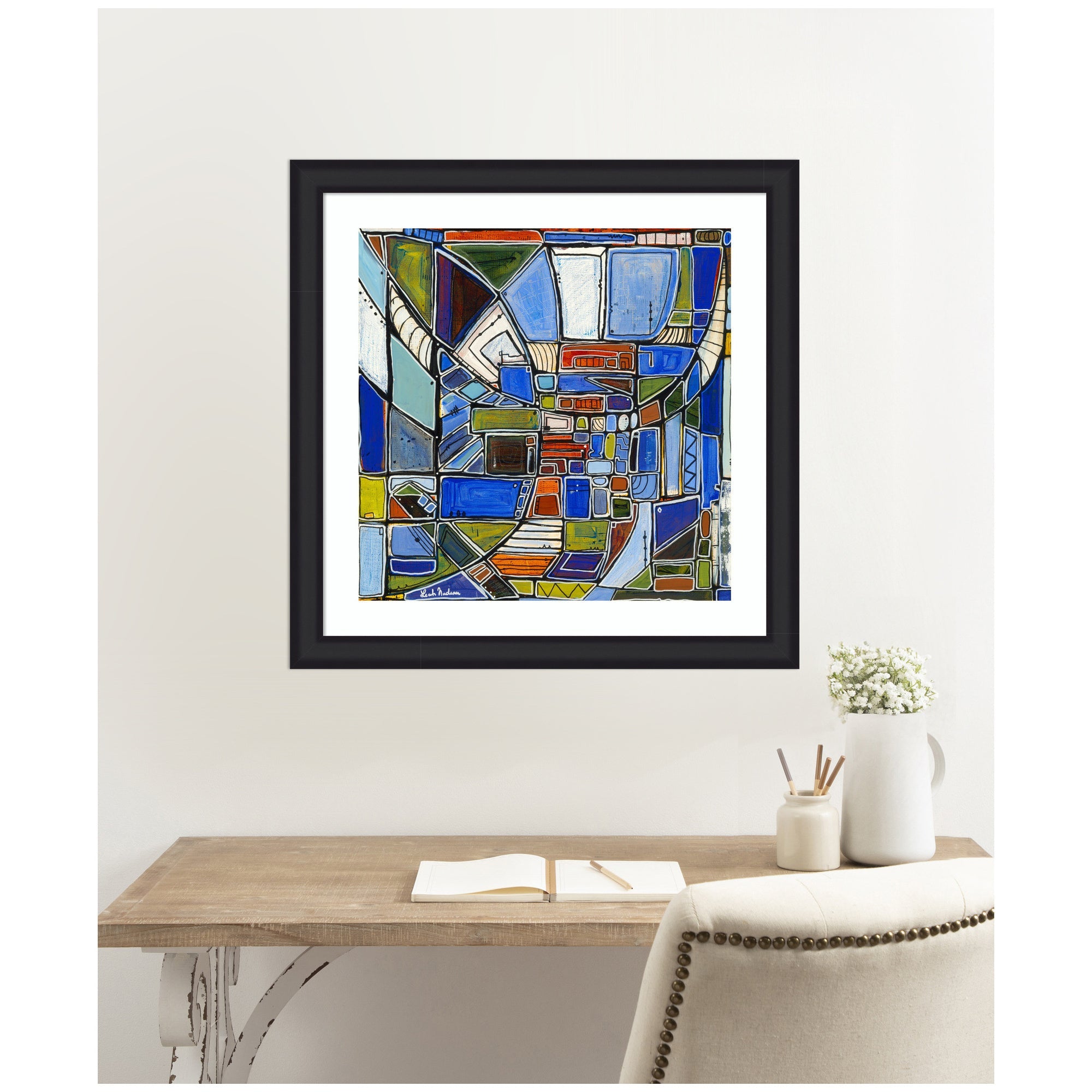 Framed Art Retro Current by Leah Nadeau