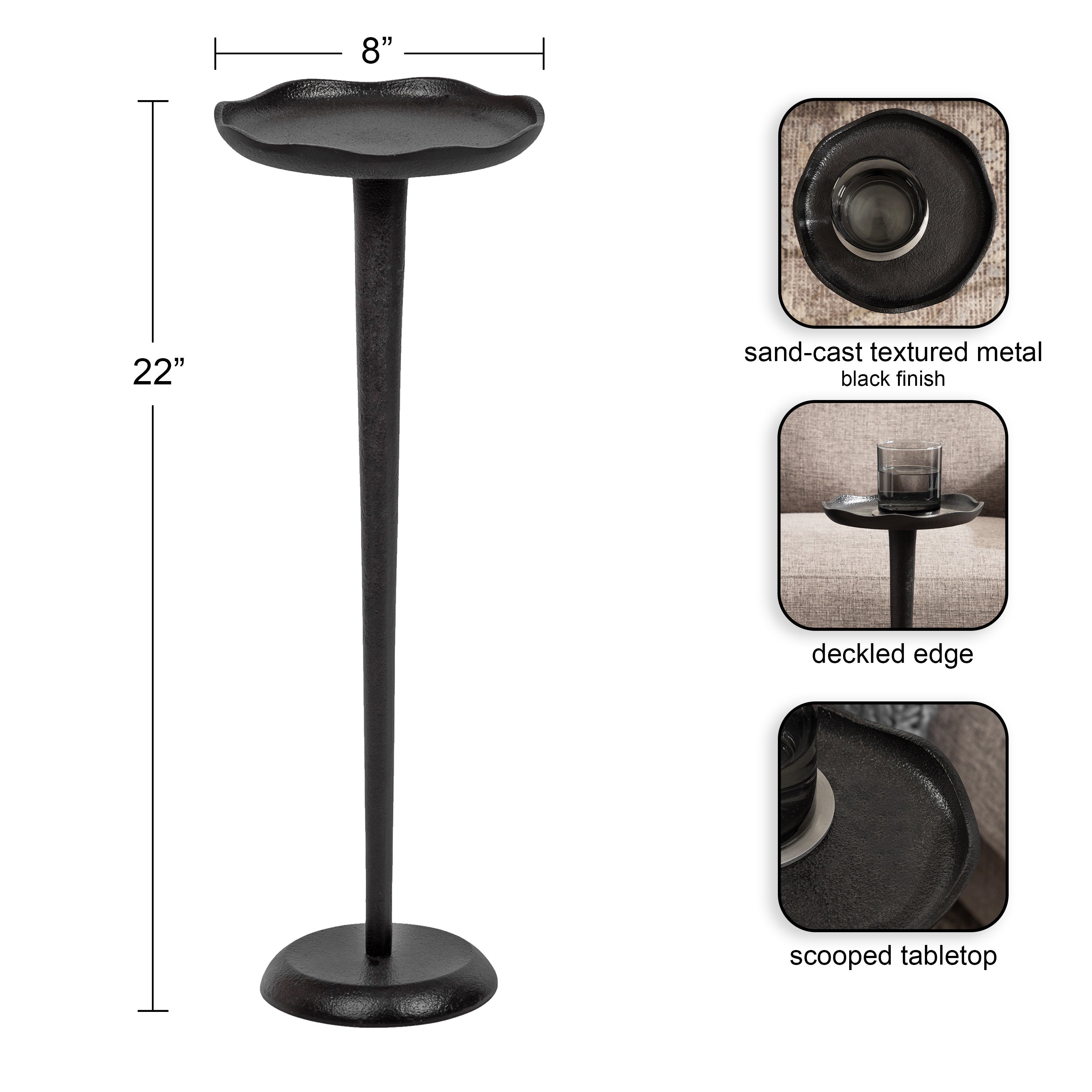 Alessia Round Drink Table by kateandlaurel - product image 2 for Resin Society
