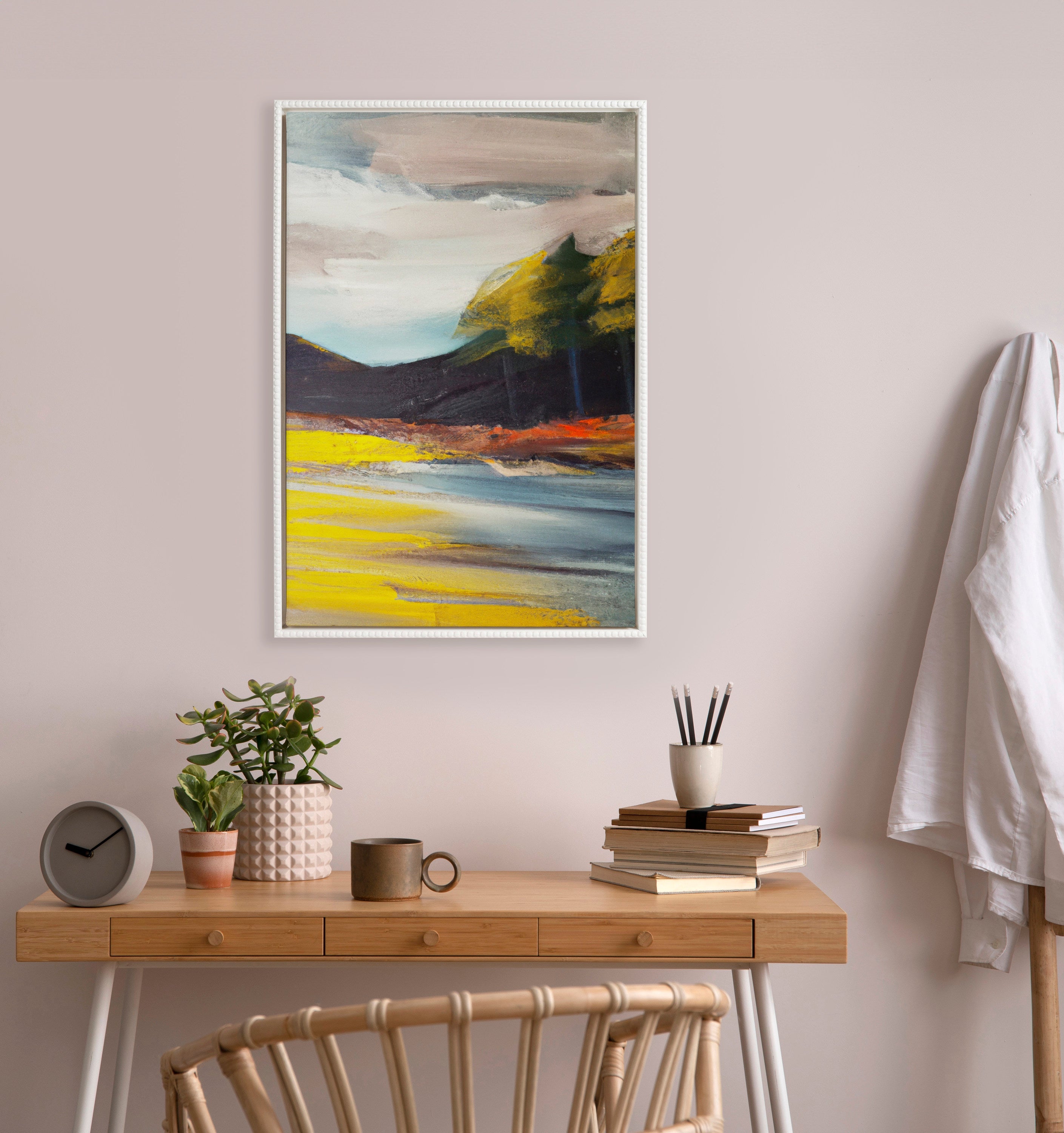 Sylvie Blank Framed Canvas 23x33