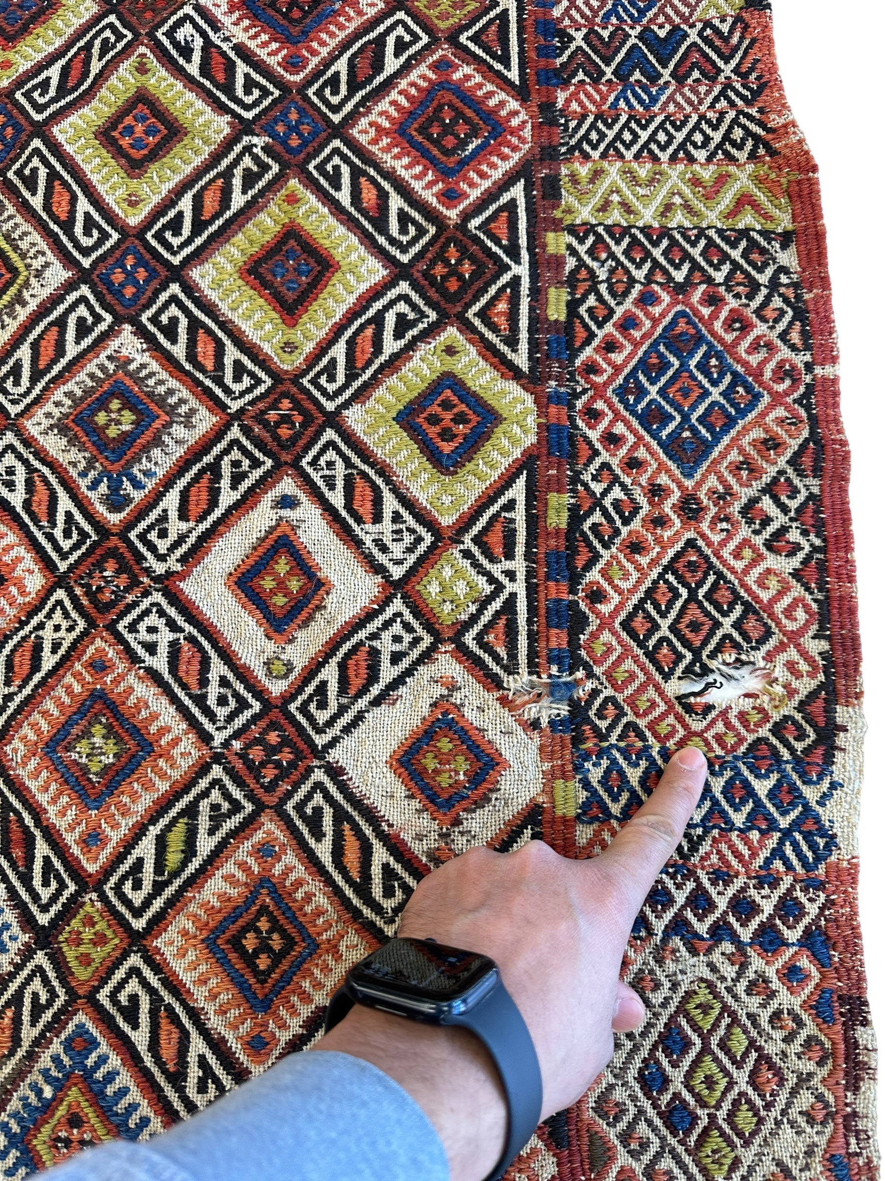 Antique Turkish Jajim Wool Rug 5’6” x 14’5” by Rugistan - product image 15 for Resin Society