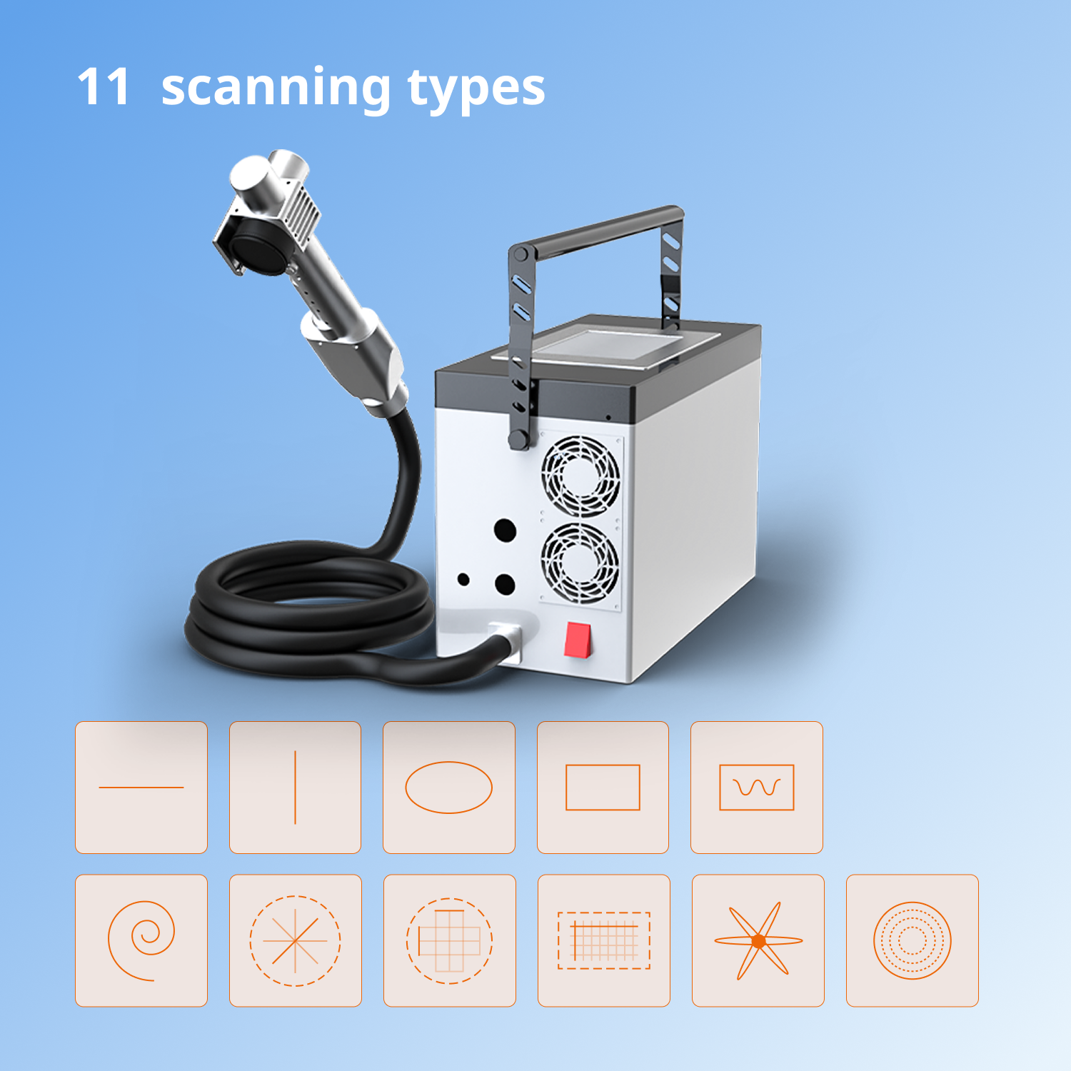 ML-QF-SS-SC-HW 100W Portable Laser Cleaning Machine