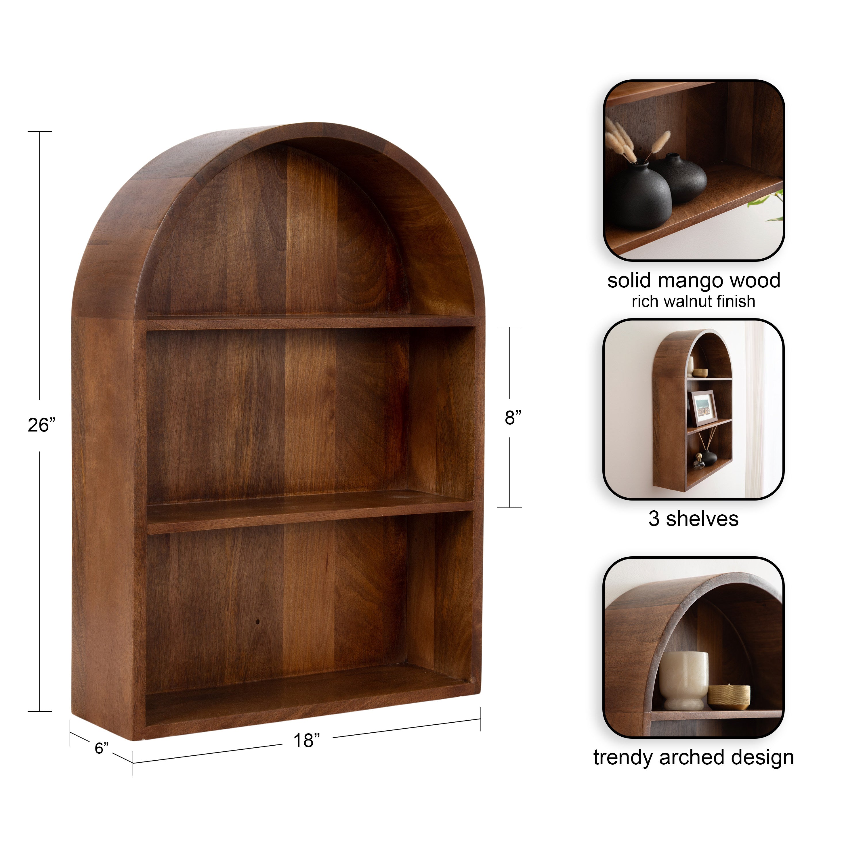 Arcott Arch Wall Shelf by kateandlaurel