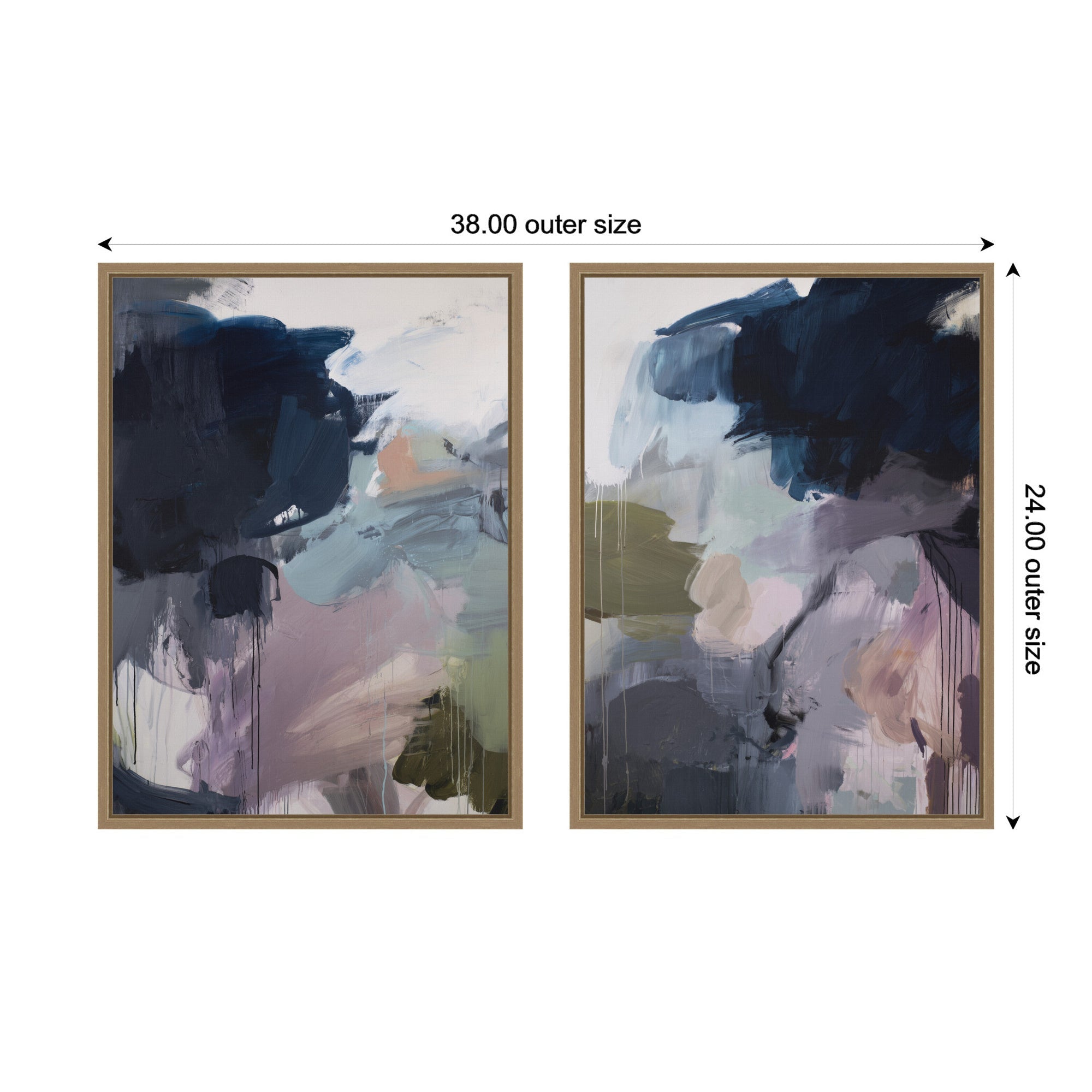 Under the Sky No.
1 & No.
2 2 Piece Framed Canvas Wall Art Set by Amy Lighthall