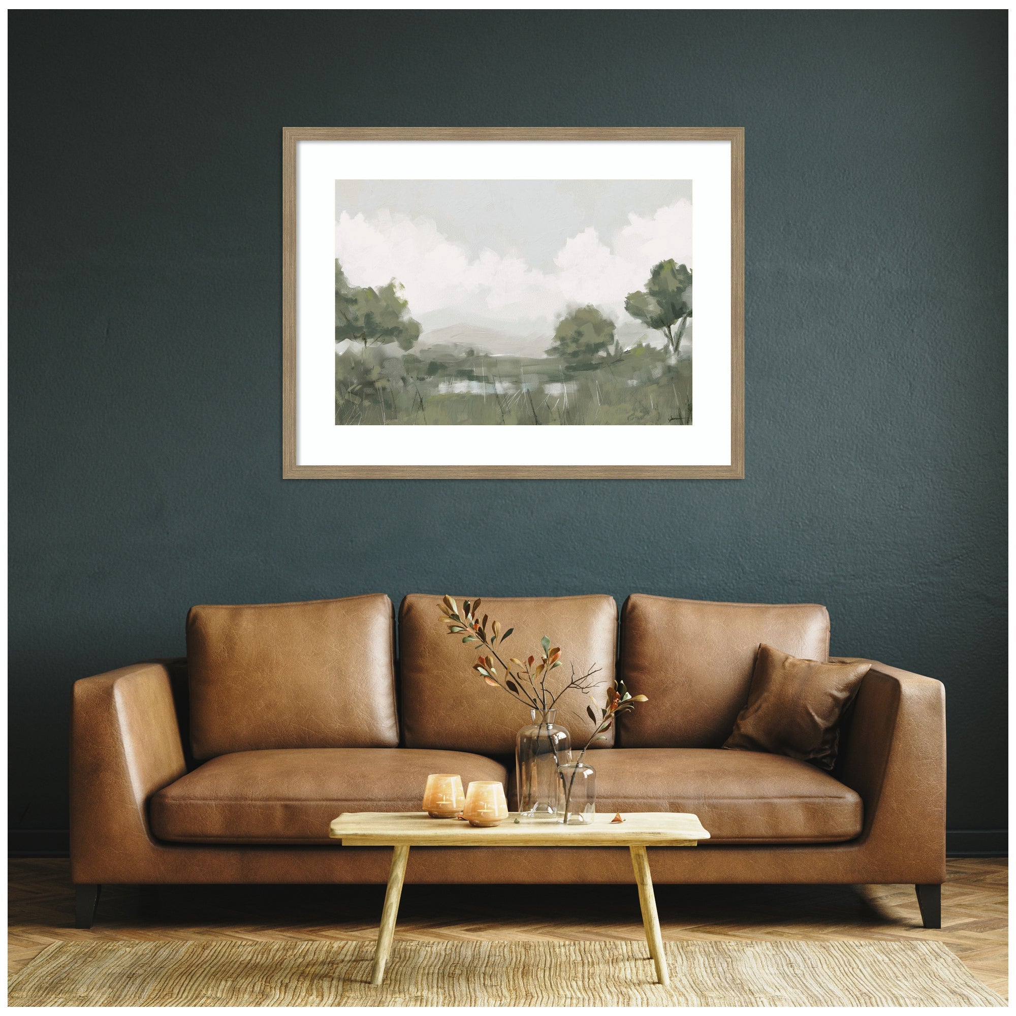 Shades of Olive 23x33 FC by Mary Sparrow Framed Wall Art Print