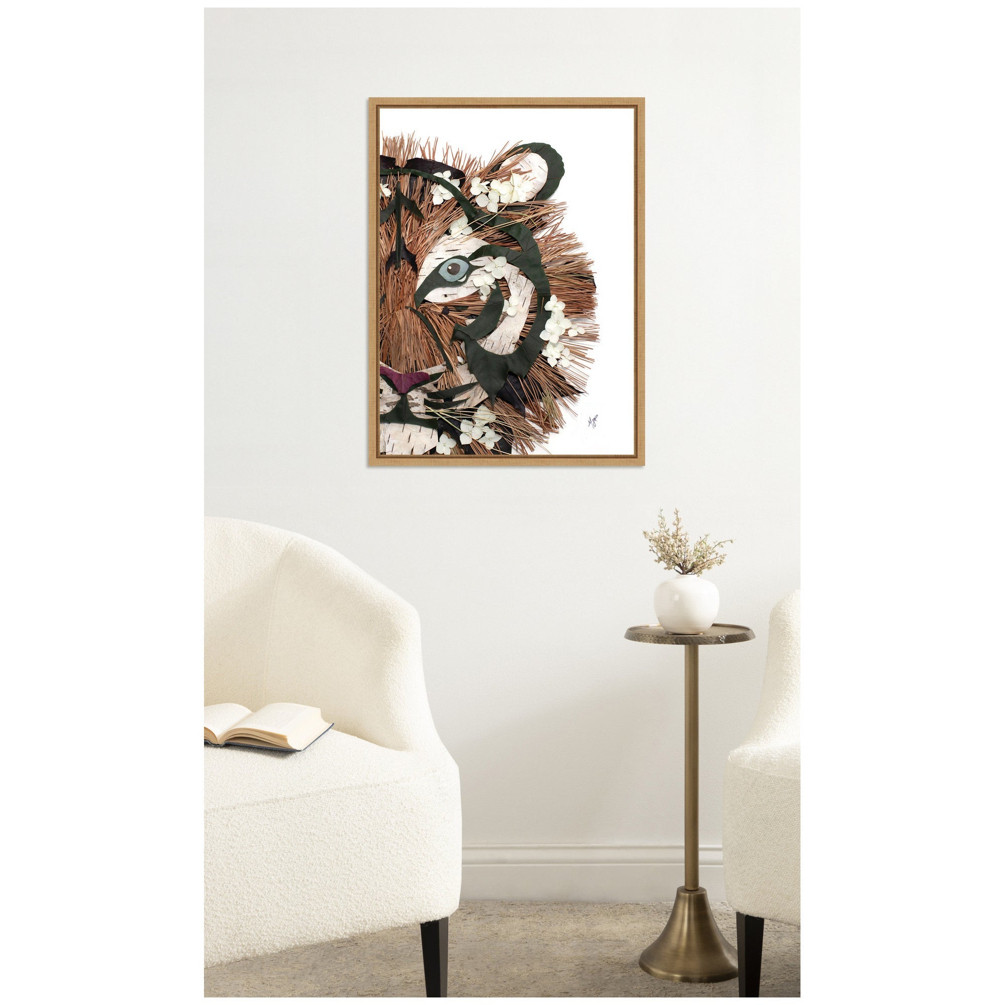 Tiger by Madeline Jeppesen Framed Canvas Wall Art Print