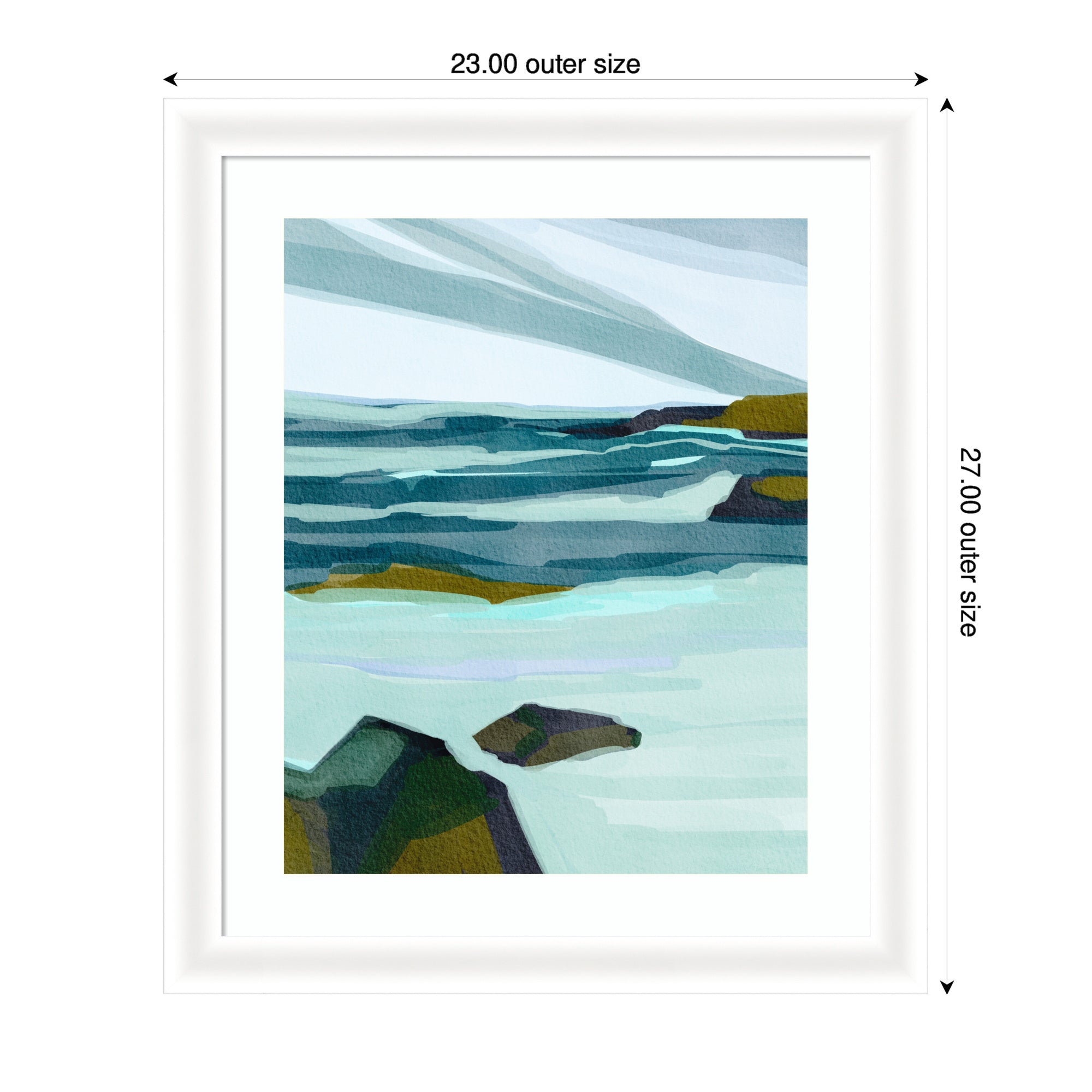 Framed Art Ocean Breeze by Nikita Jariwala