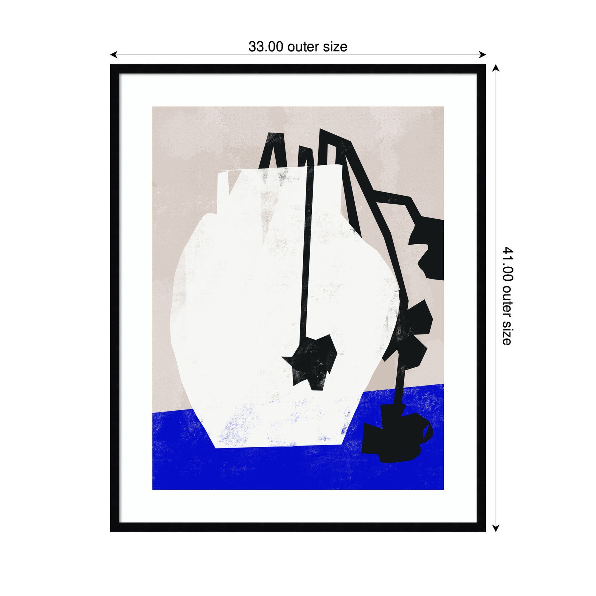 Abstract Blossoms by Little Dean Framed Wall Art Print