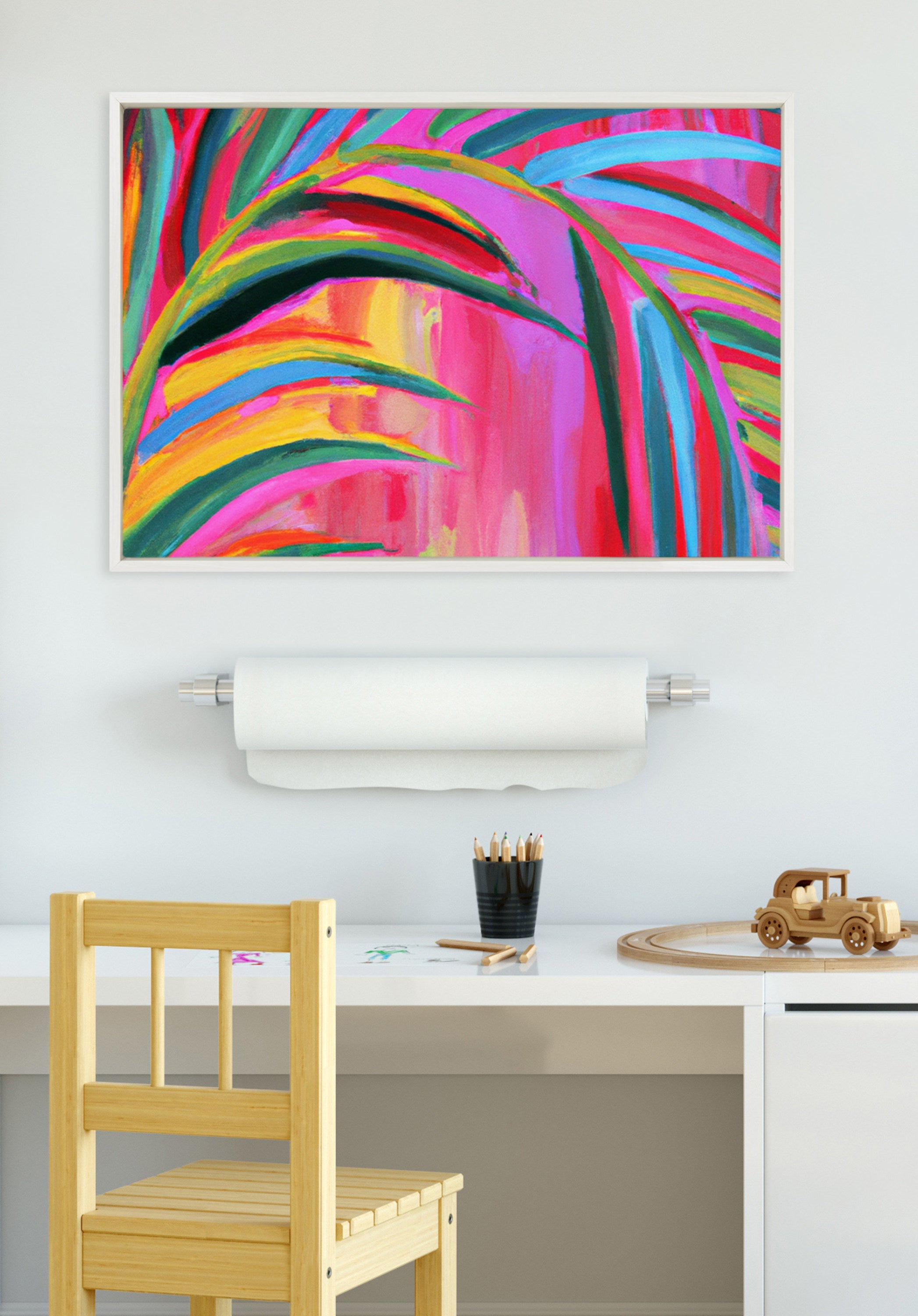 Sylvie Blank Framed Canvas 23x33