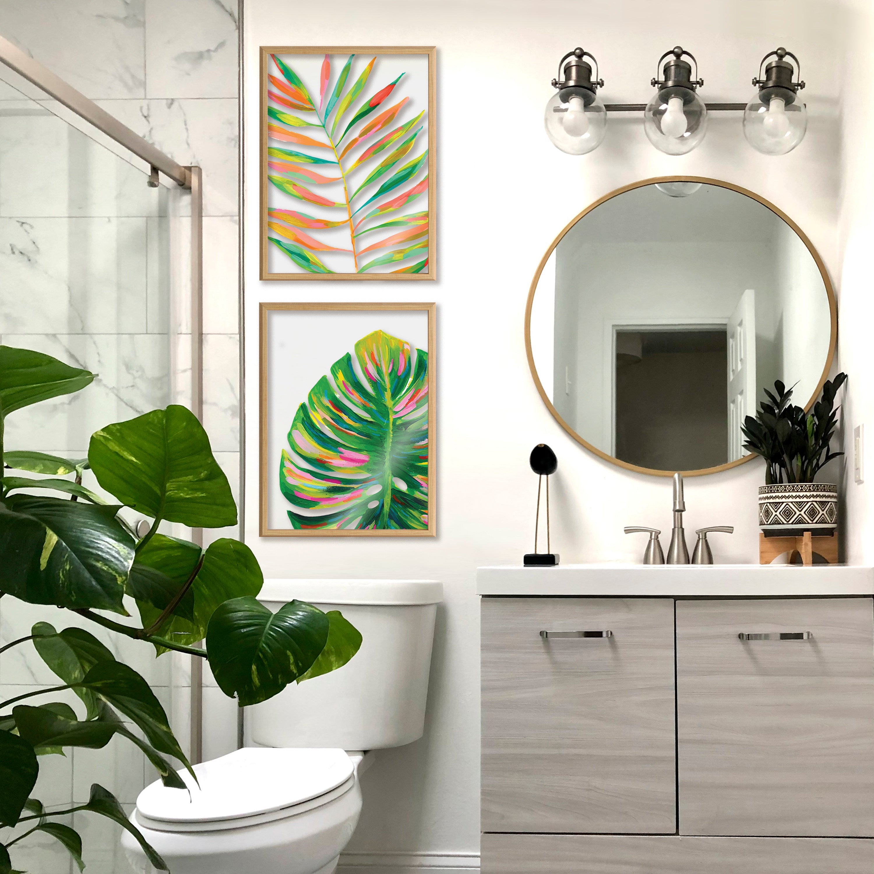 Blake Monstera Framed Printed Art