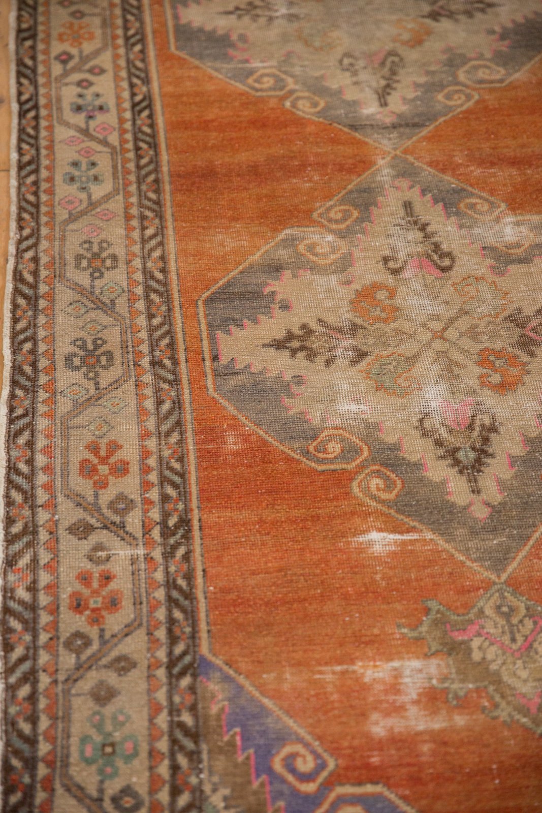 3.5x11 Vintage Distressed Oushak Rug Runner by Old New House® - product image 8 for Resin Society