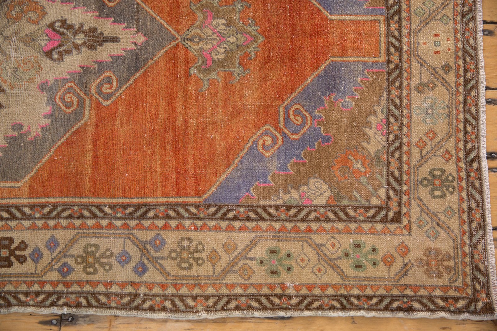 3.5x11 Vintage Distressed Oushak Rug Runner by Old New House® - product image 9 for Resin Society