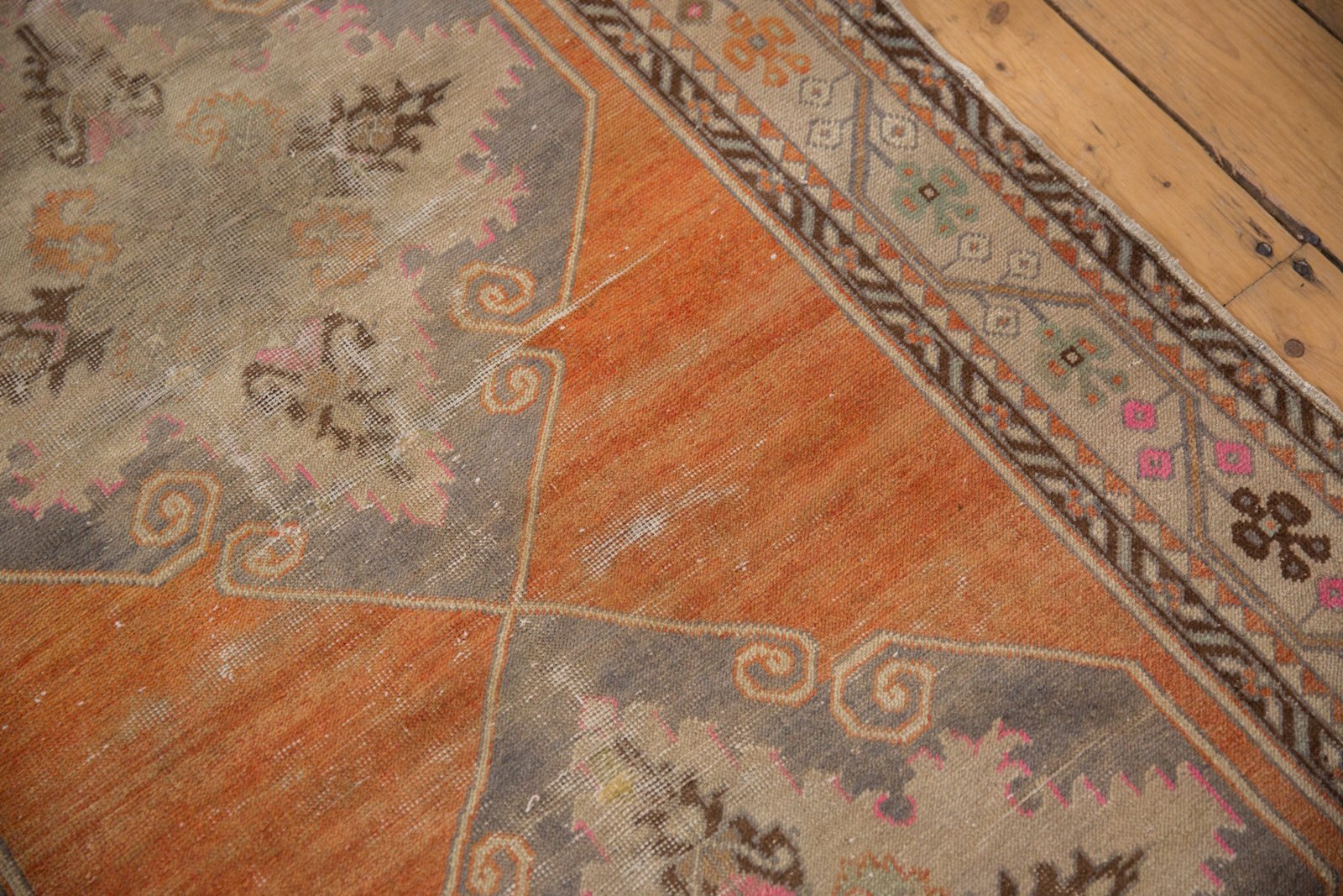 3.5x11 Vintage Distressed Oushak Rug Runner by Old New House® - product image 13 for Resin Society
