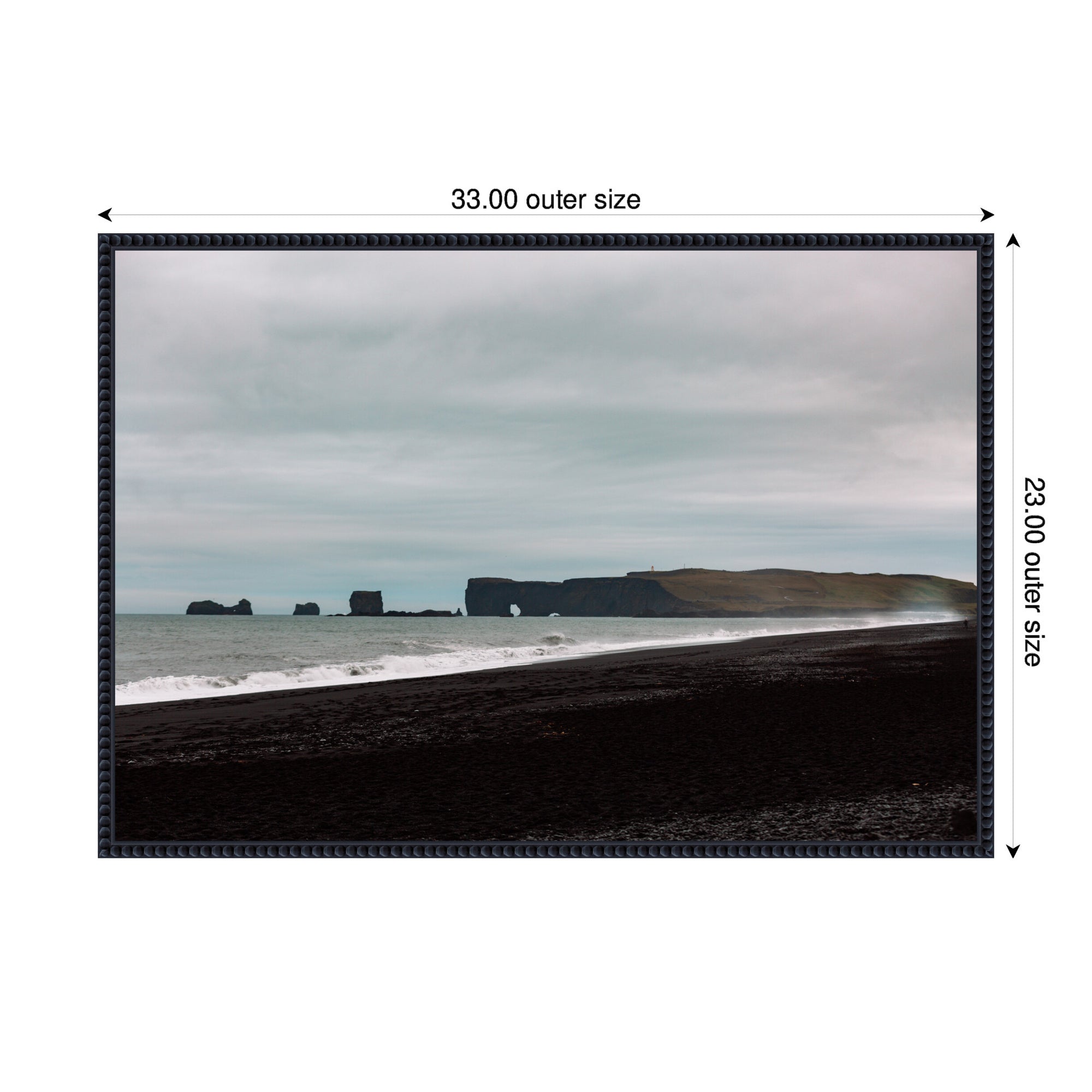 Sylvie Keyholed Landscape Framed Canvas by Alicia Abla