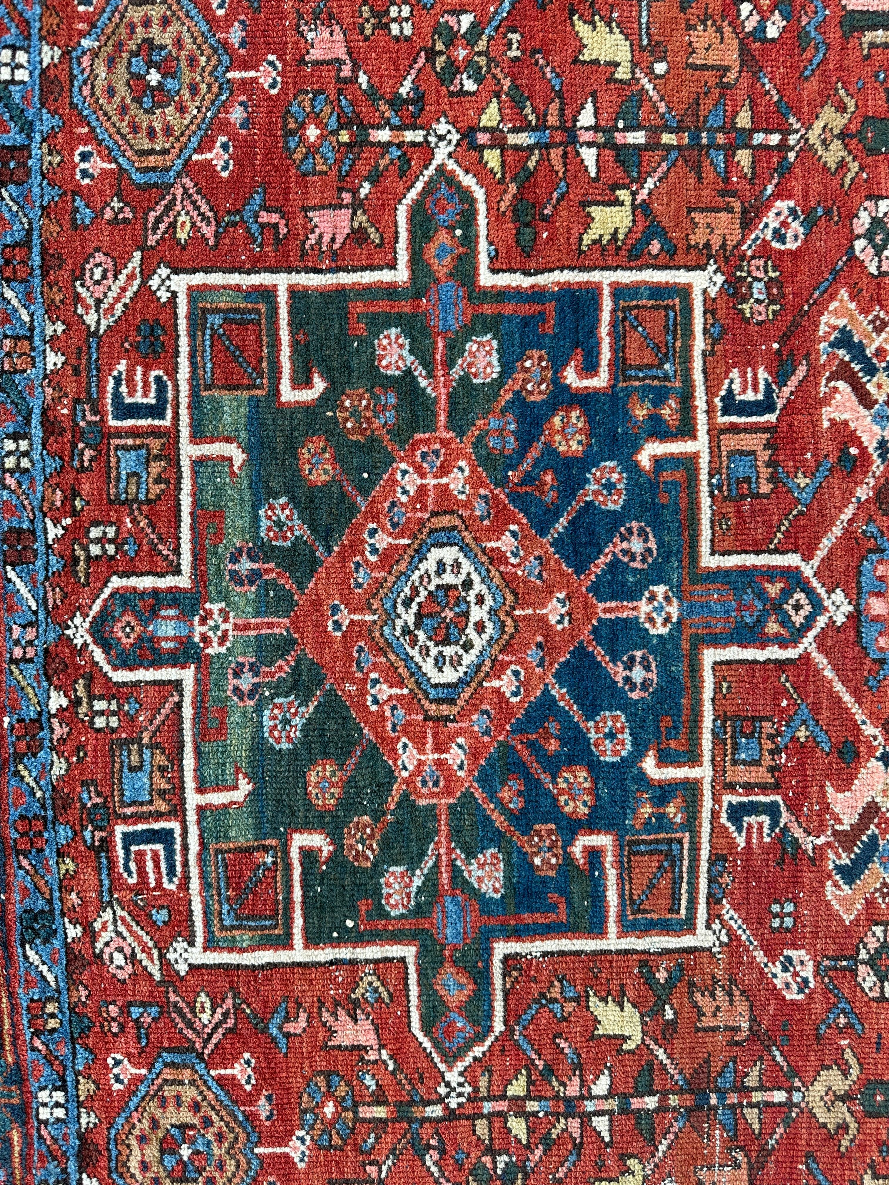 KARAJA Persian Antique Heriz Rug 4'9" x 6' by Rugistan - product image 6 for Resin Society