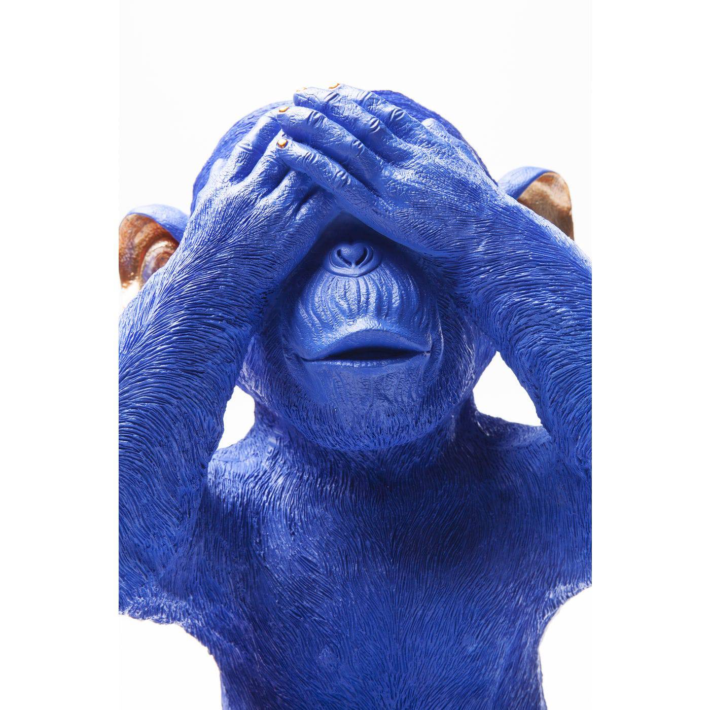 Money Box Monkey Mizaru Blue