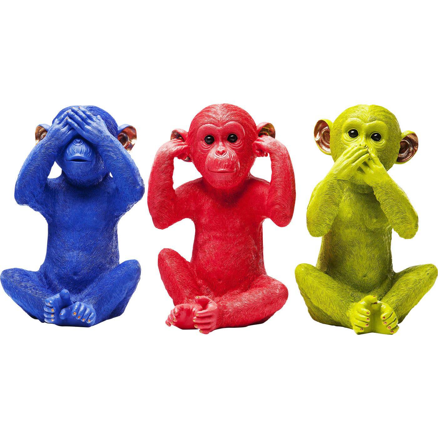 Money Box Monkey Mizaru Blue