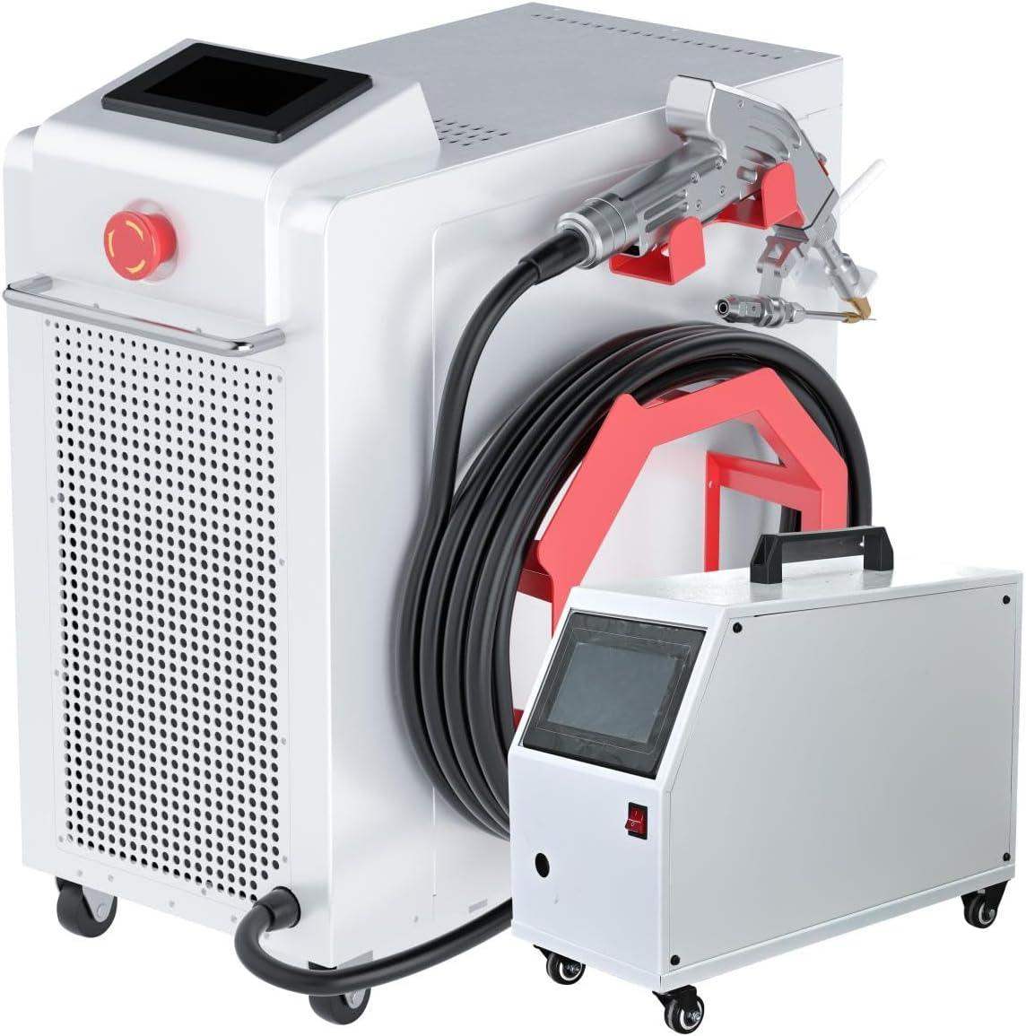 1000W Air-Cooled Handheld Laser Welder eH10L-MM01 showing the device with connected cable and laser head