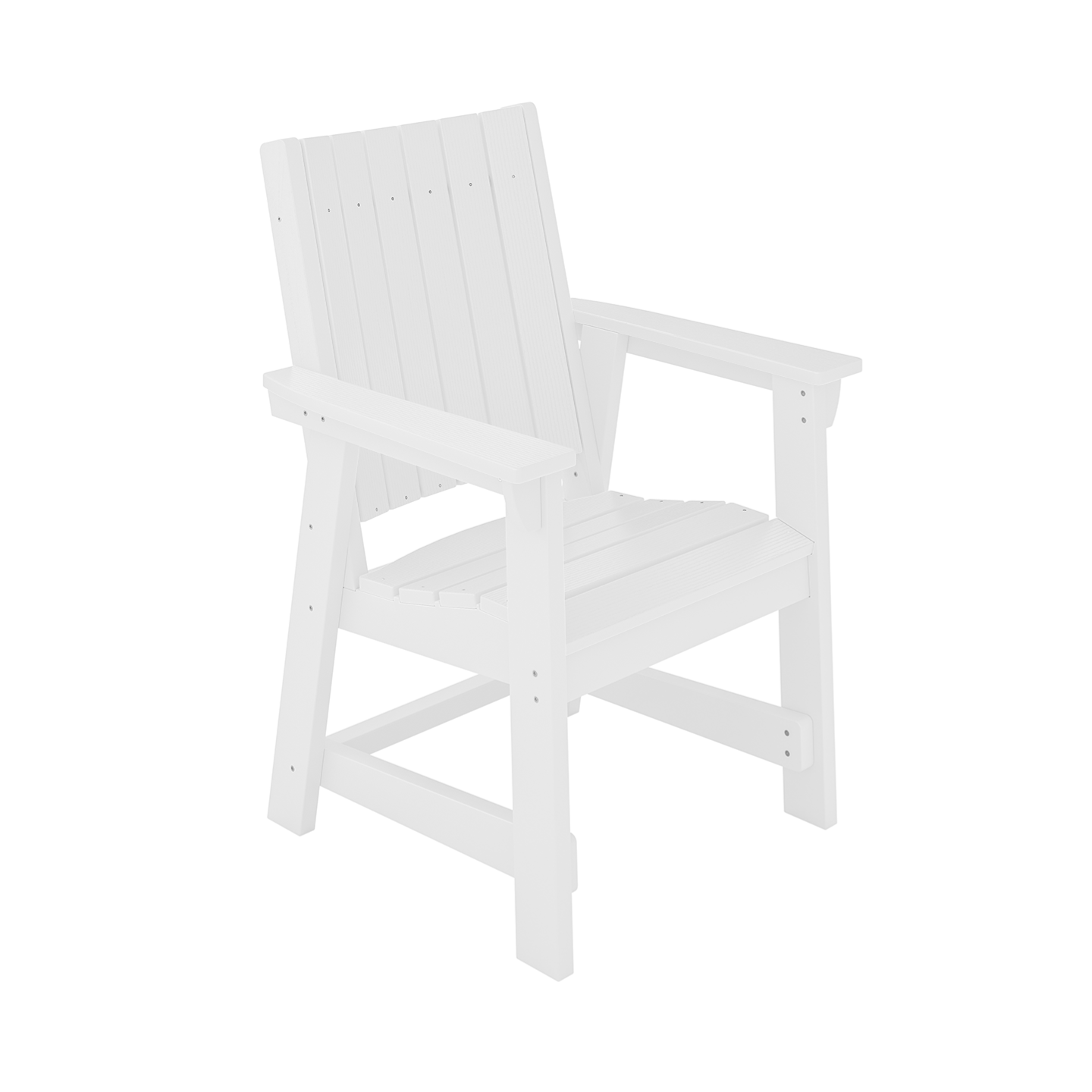 SoPoly Callaway Outdoor Dining Chair in multiple colors on a patio