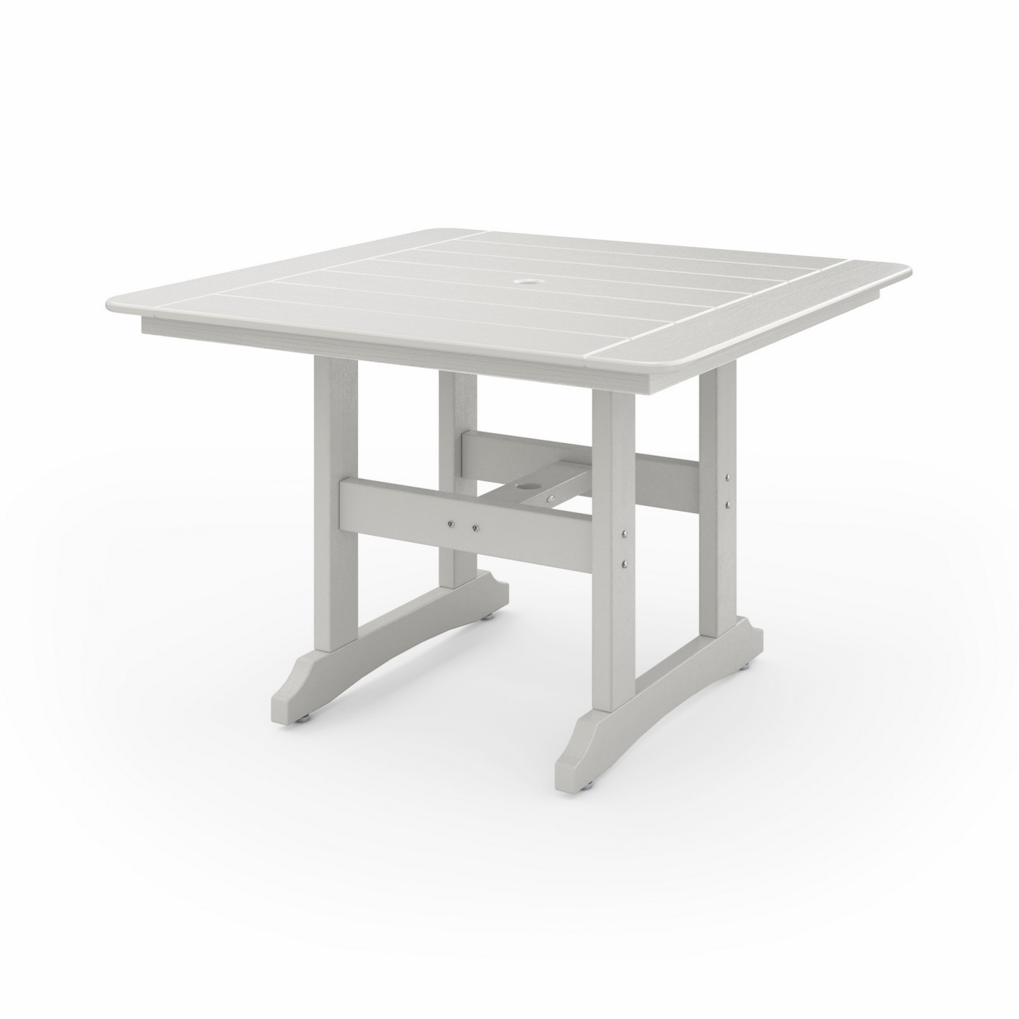 SoPoly 44 inch Savannah Square Dining Table in outdoor setting