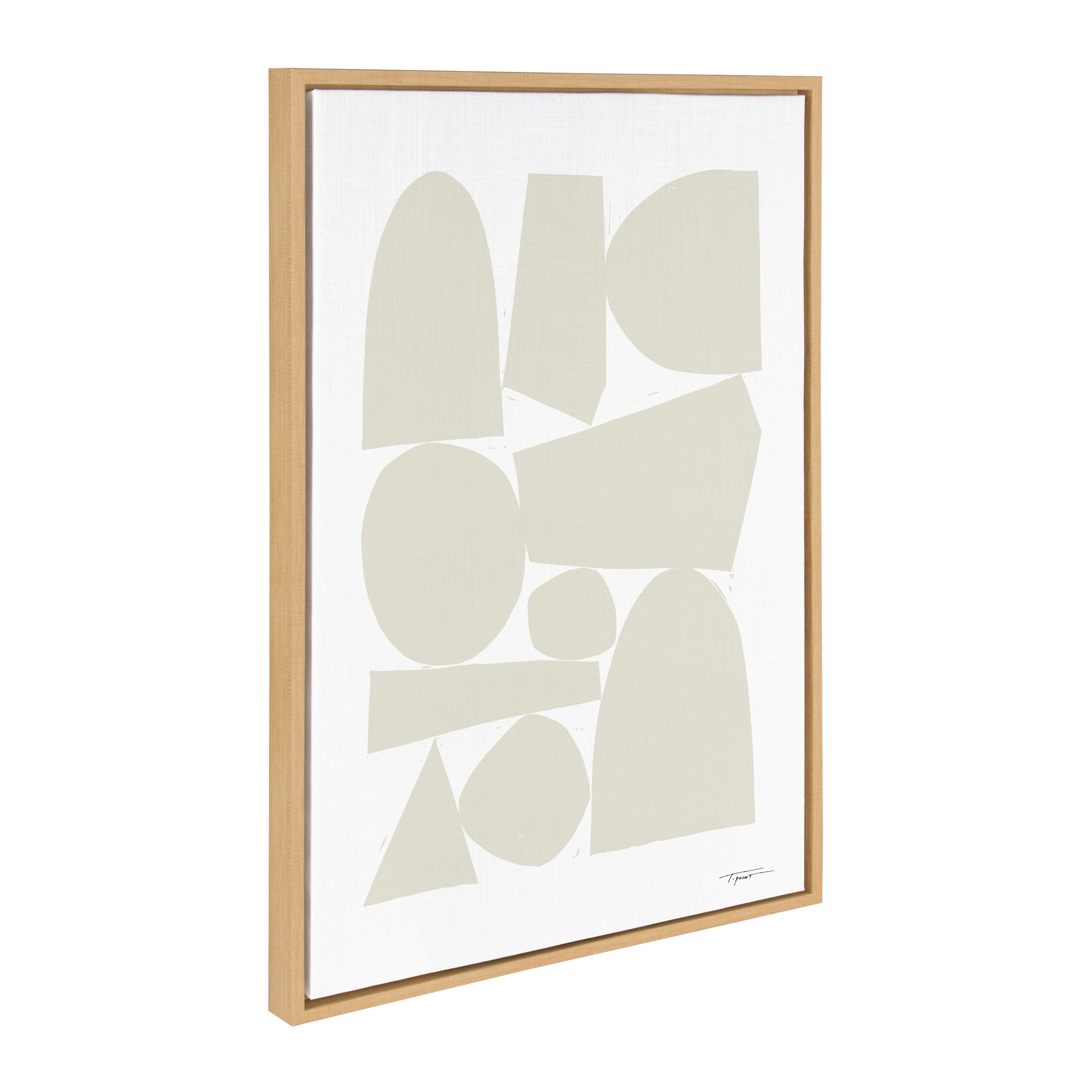 Sylvie Constructed II Neutral Framed Canvas