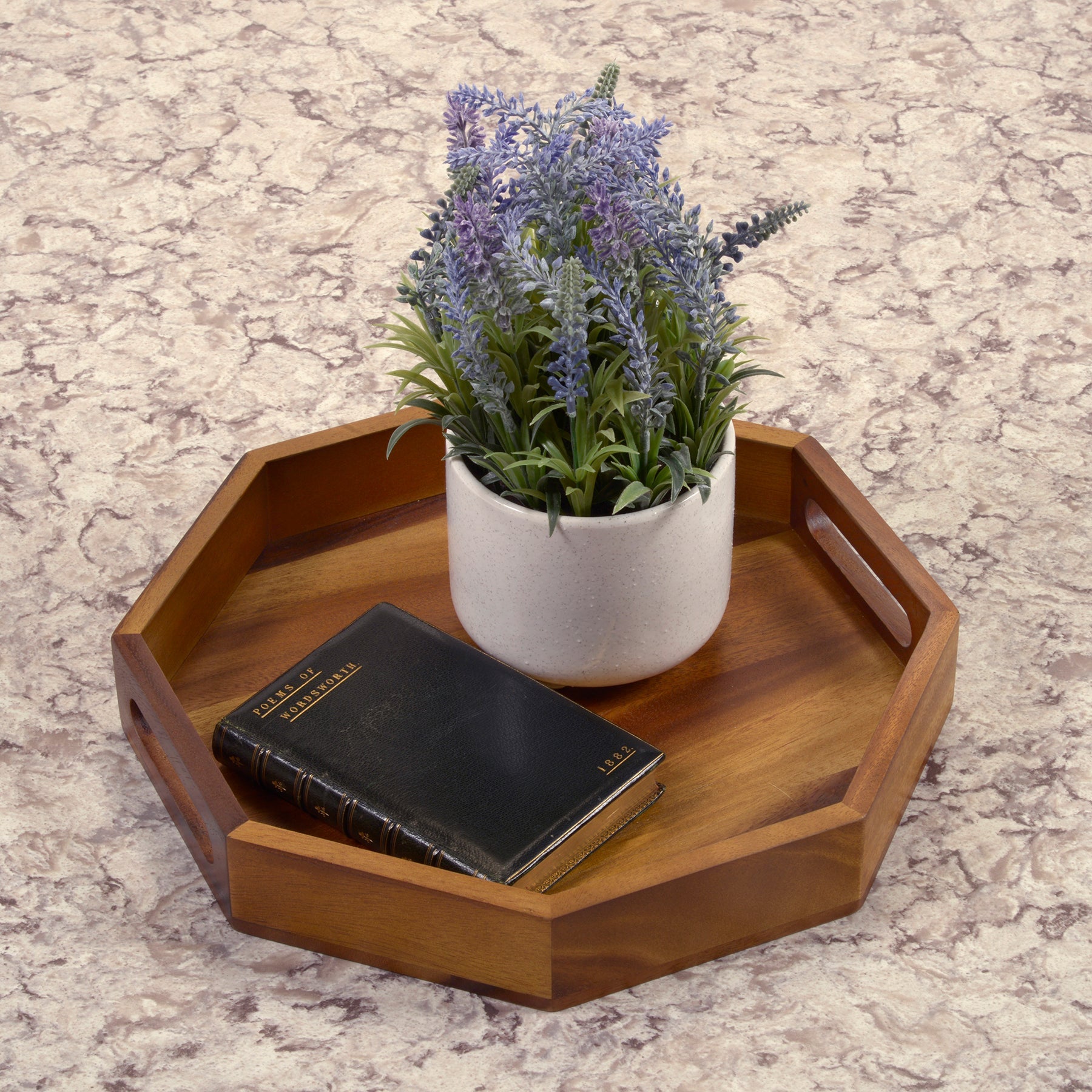 Octagon Serving Trays - Solid Bottom by Kalmar Home - product image 3 for Resin Society