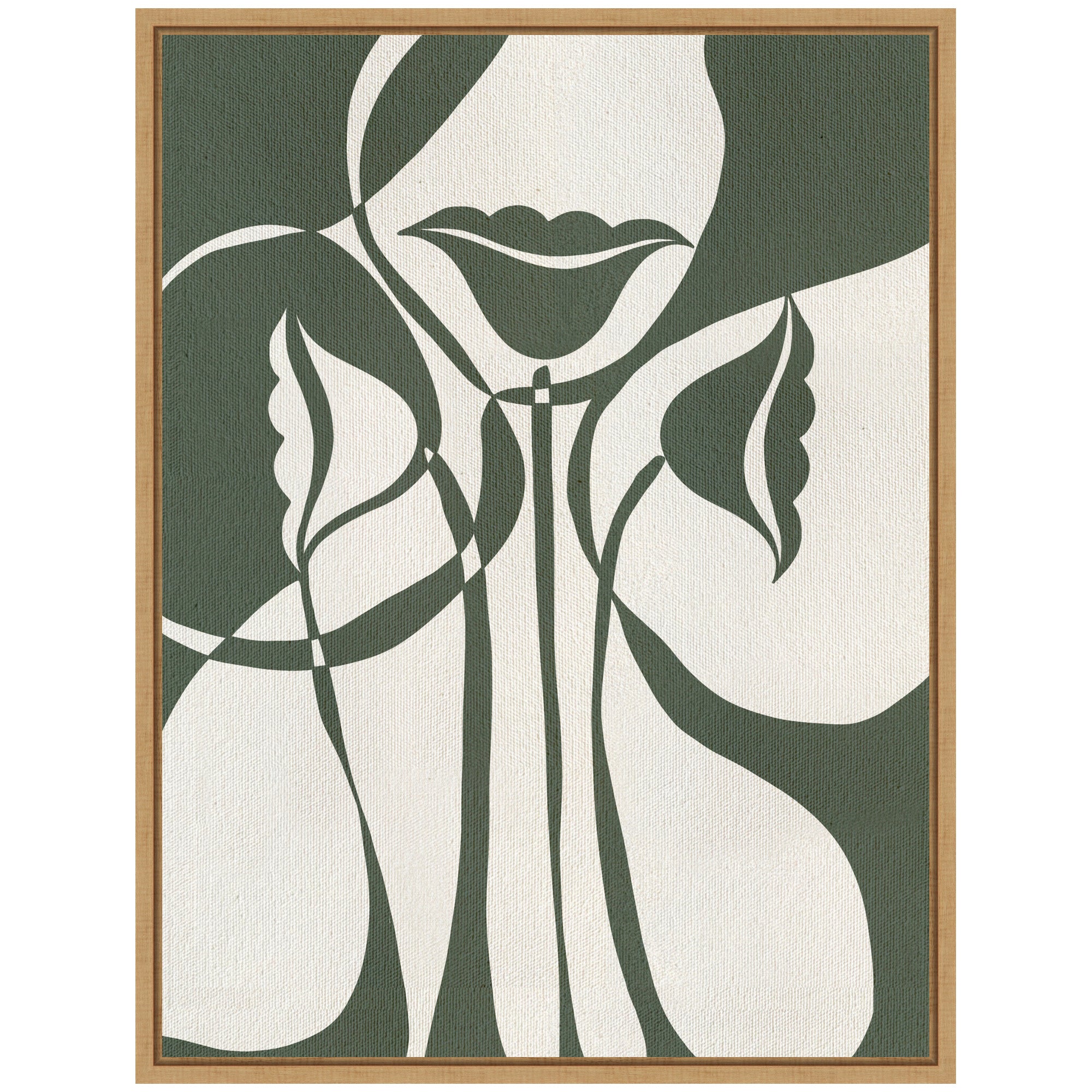 Sylvie Bound by Beauty 5 Framed Canvas by Shatha Al Dafai