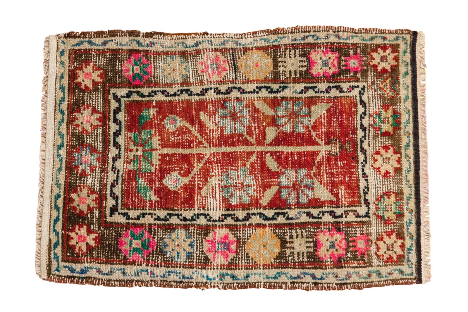 1.5x2.5 Vintage Distressed Oushak Rug Mat by Old New House® - main product image for Resin Society